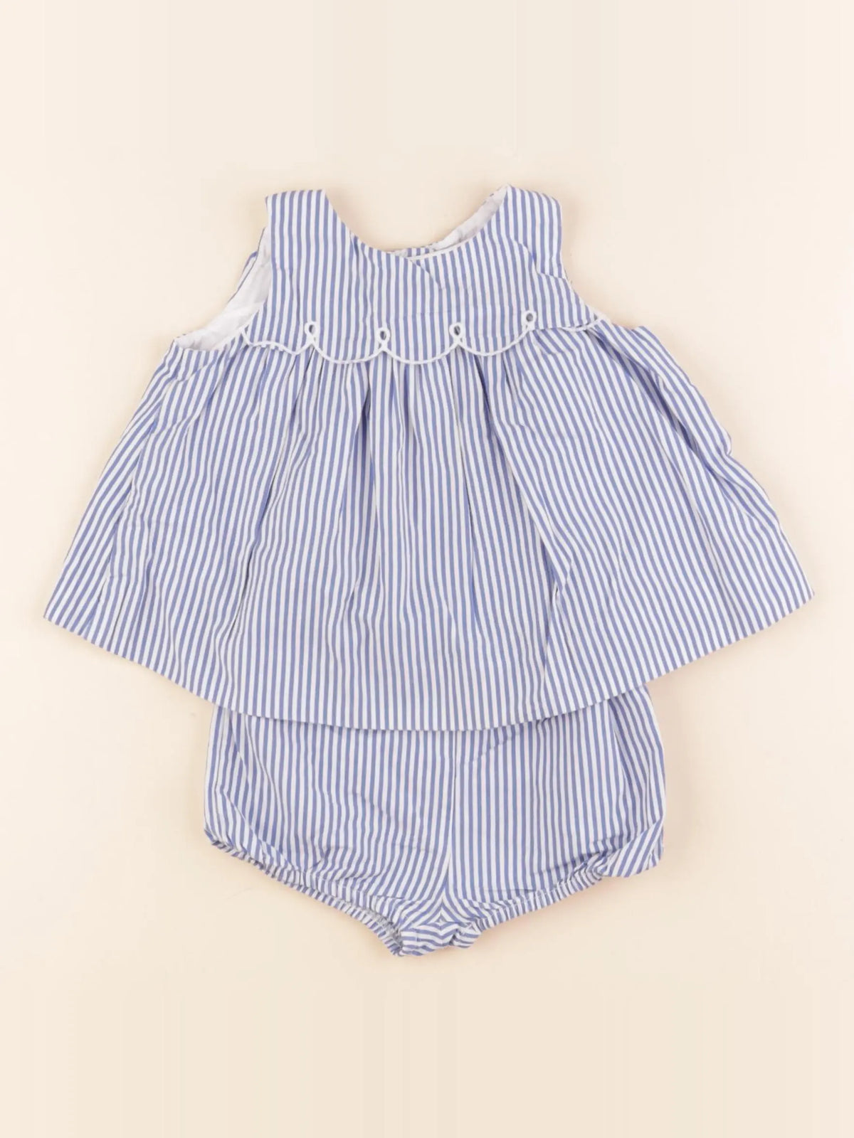 Jacadi - ensemble bleu - 12 mois