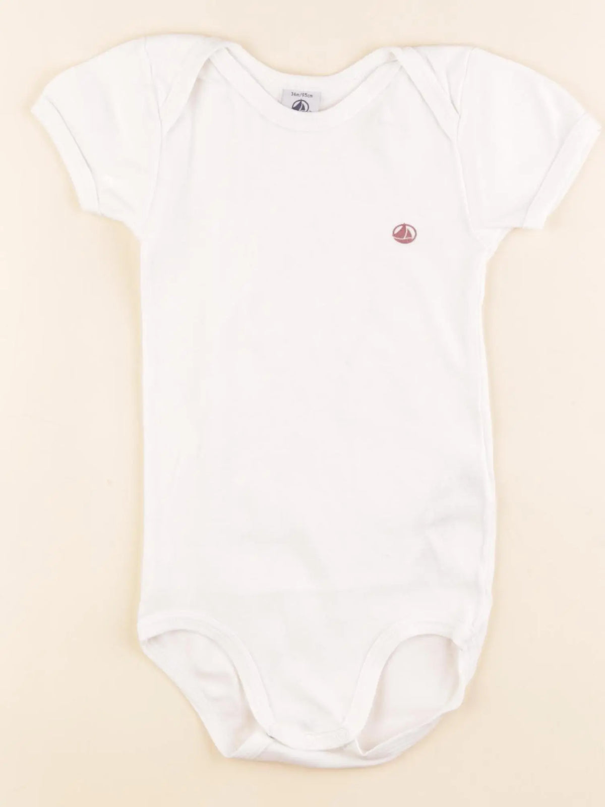 Petit Bateau - body blanc - 36 mois