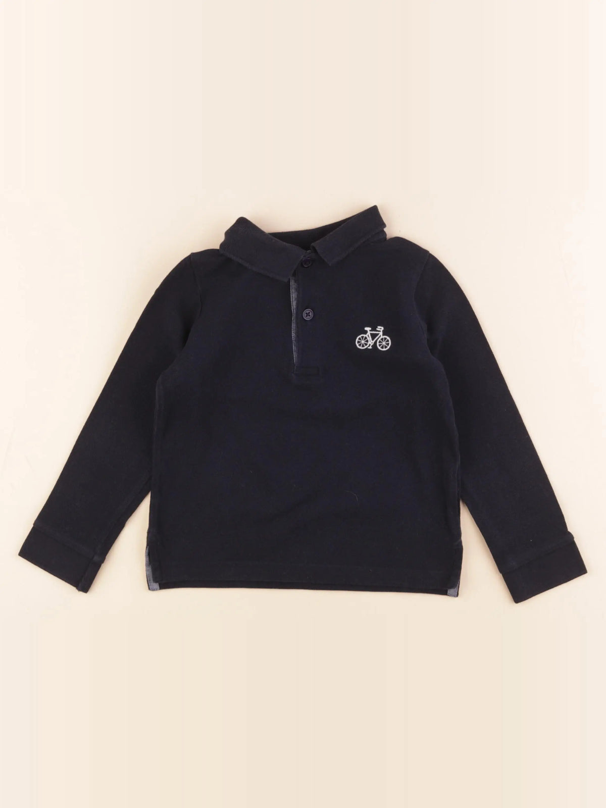 Monoprix - polo bleu - 3 ans