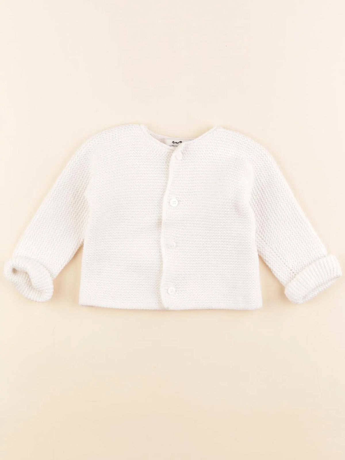 Cyrillus - gilet blanc - 1 mois