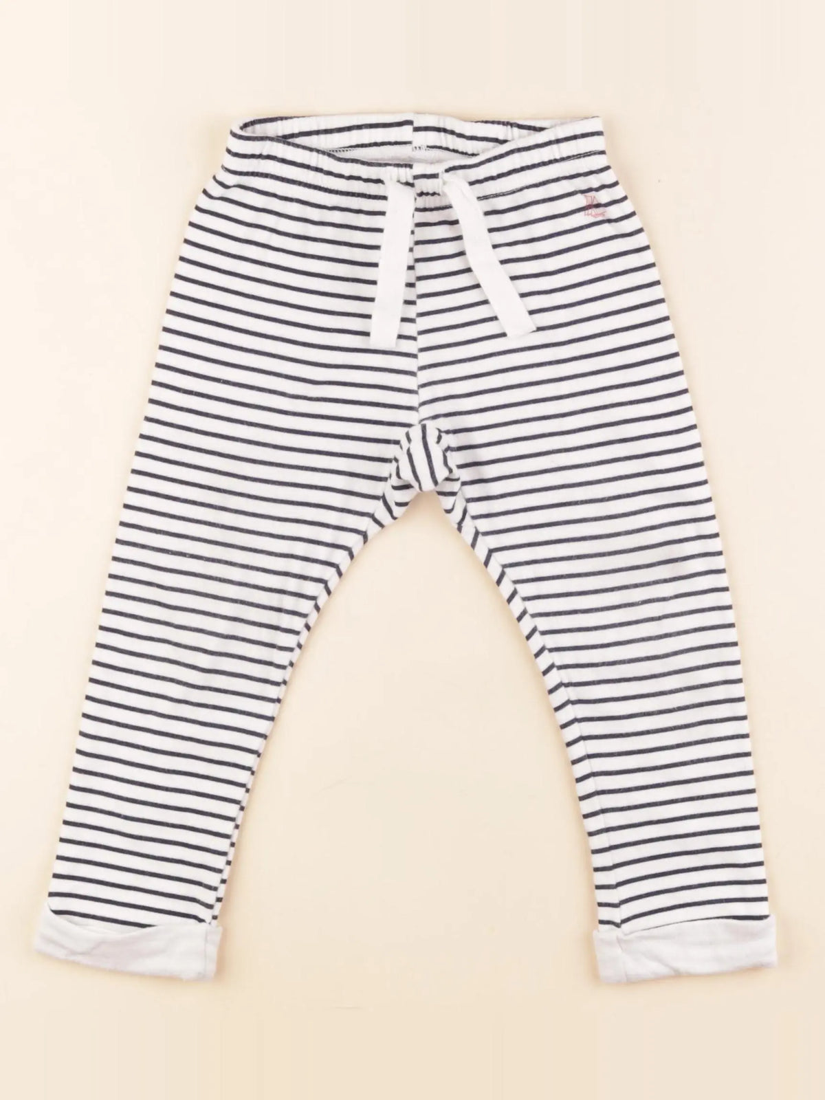 Petit Bateau - legging bleu, blanc - 24 mois