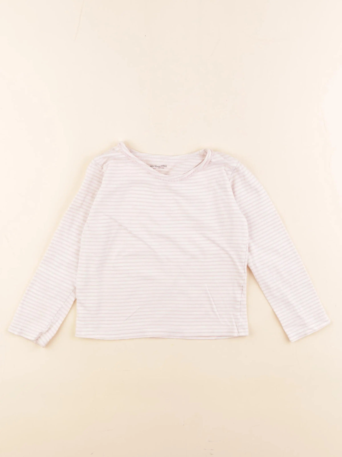 Vertbaudet - maillot de corps blanc, rose - 4 ans