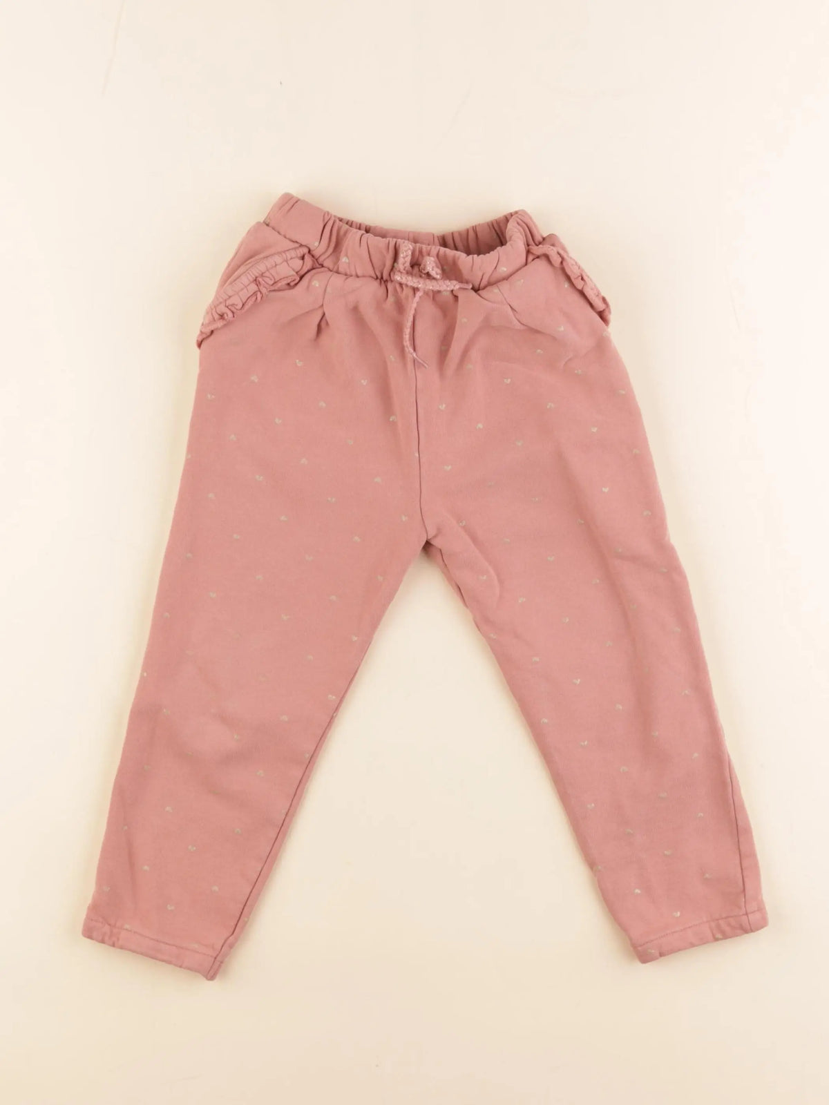 Vertbaudet - pantalon rose, or - 4 ans
