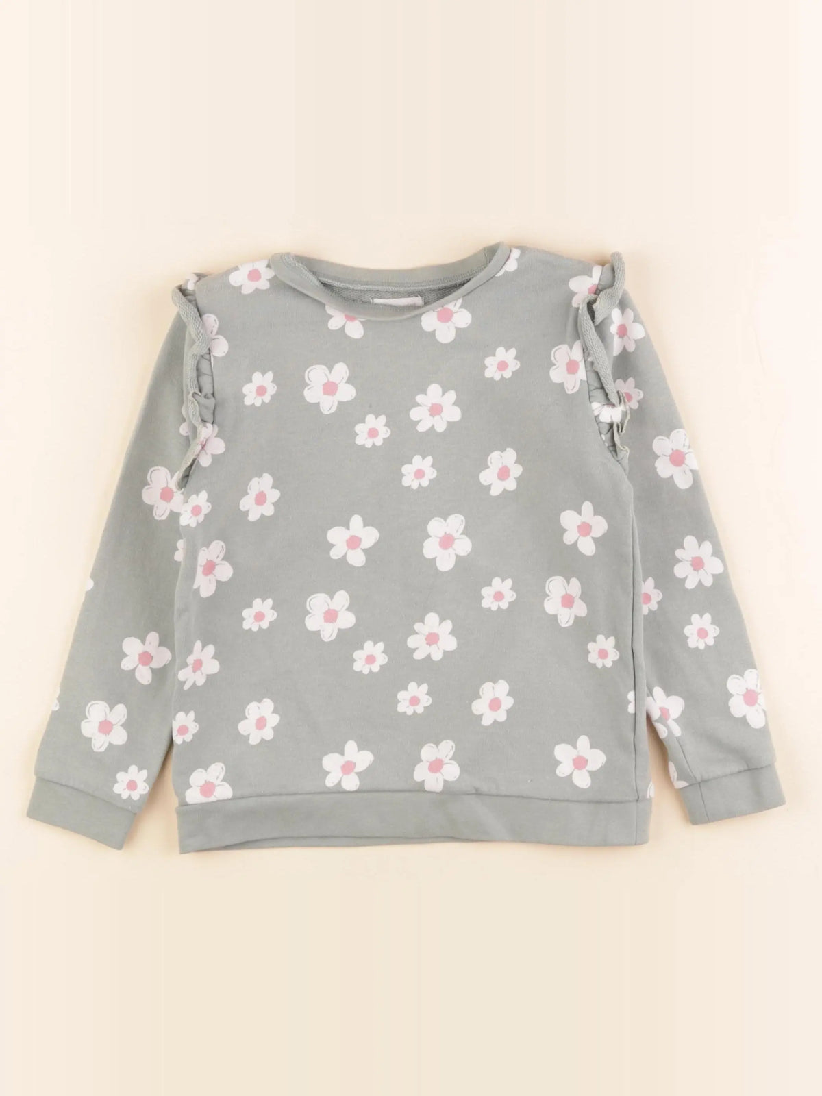Vertbaudet - sweat vert - 5 ans