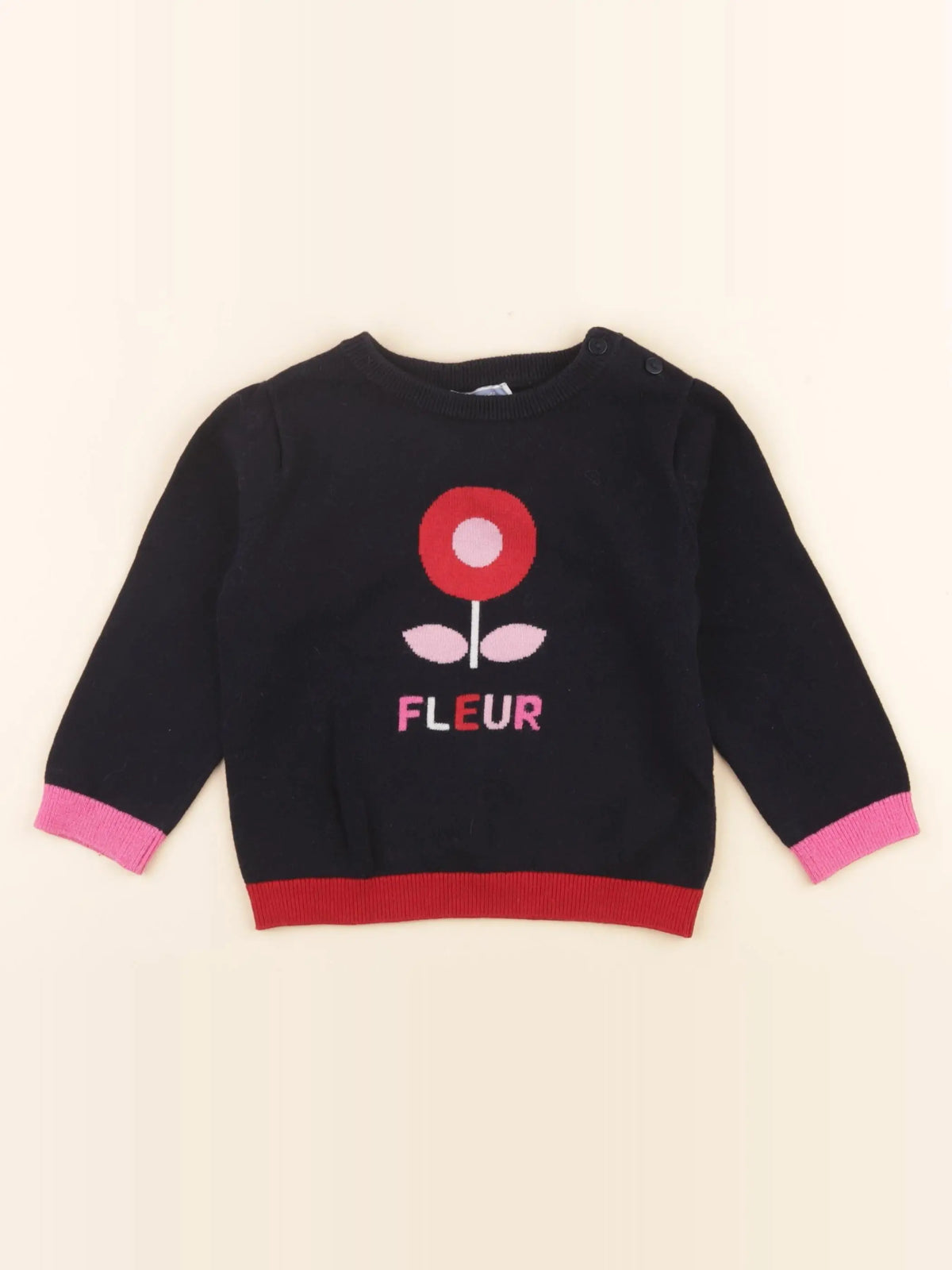 Jacadi - pull bleu - 24 mois