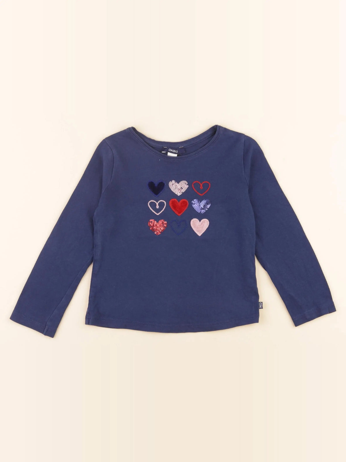 Okaidi - tee-shirt bleu - 3 ans