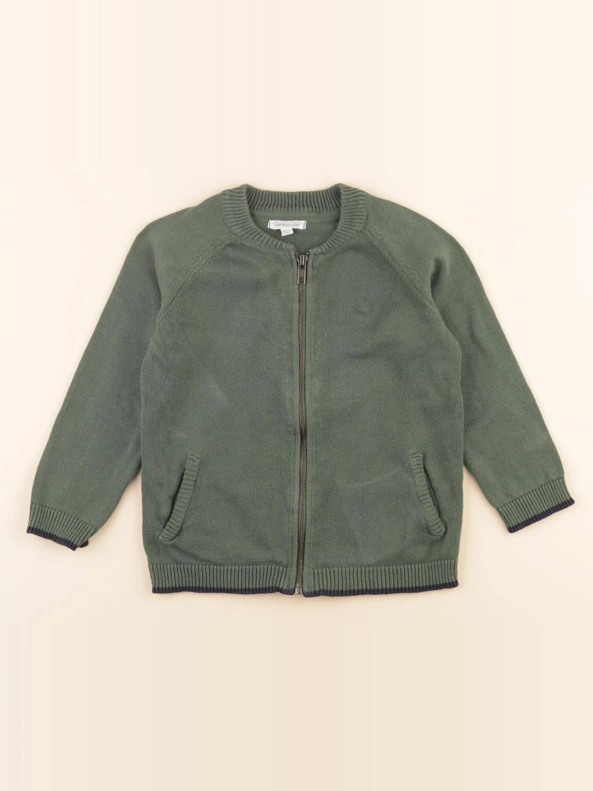 Vertbaudet - gilet vert - 4 ans