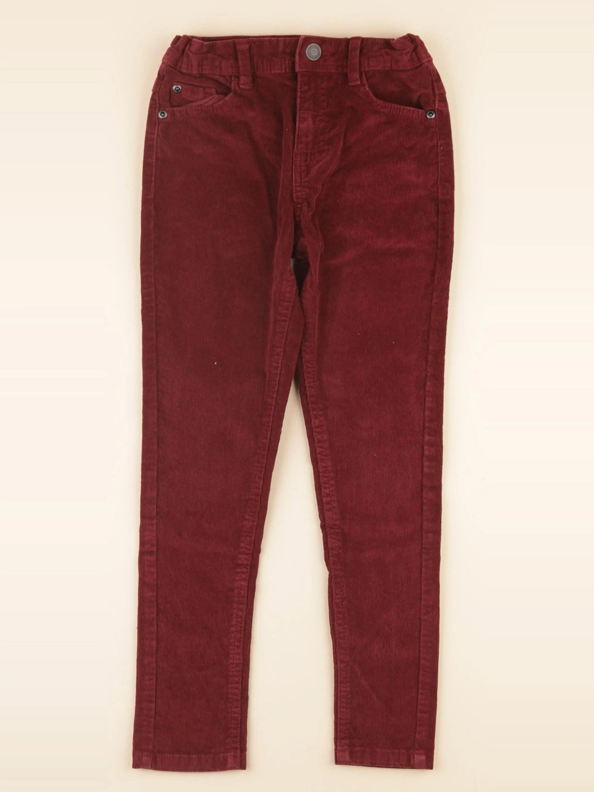 Vertbaudet - pantalon rouge - 7 ans