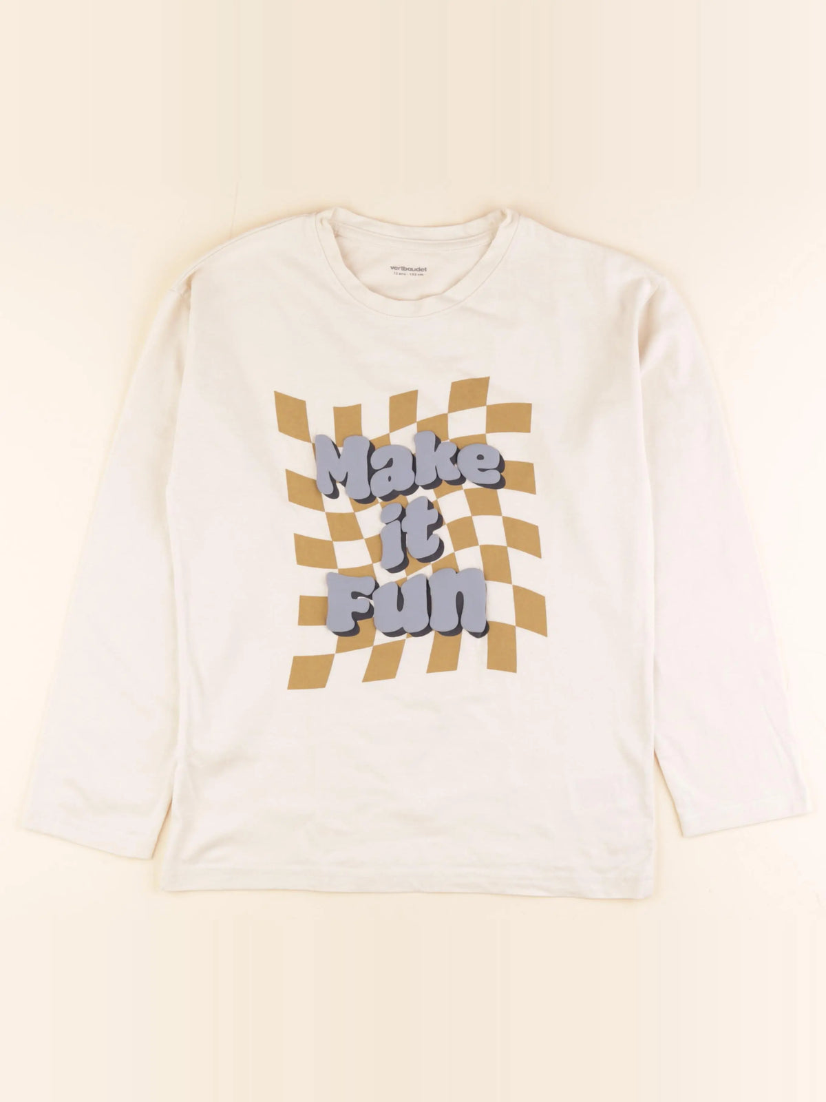 Vertbaudet - tee-shirt blanc - 12 ans