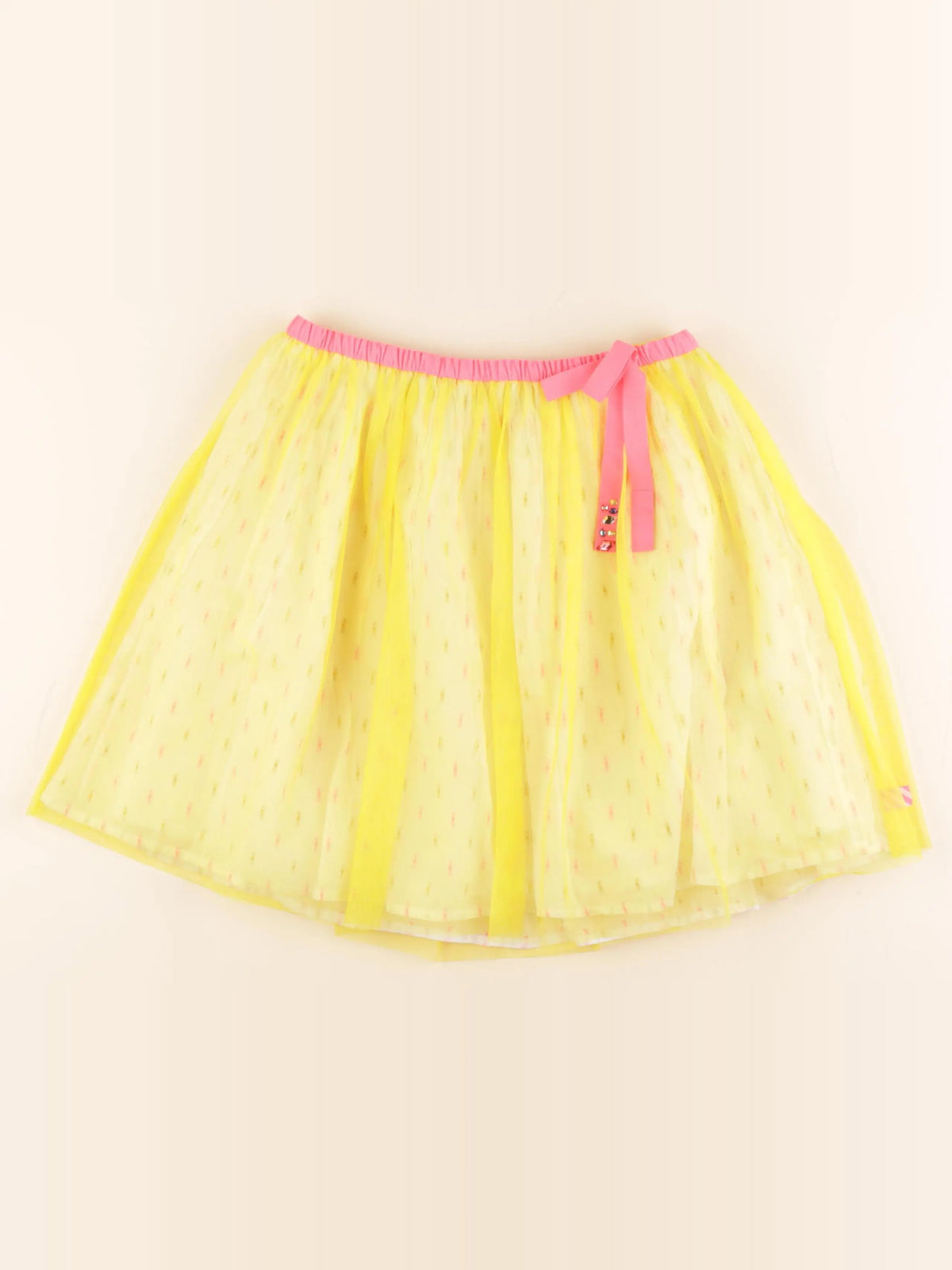 Billie Blush - jupe jaune, rose, or - 10 ans