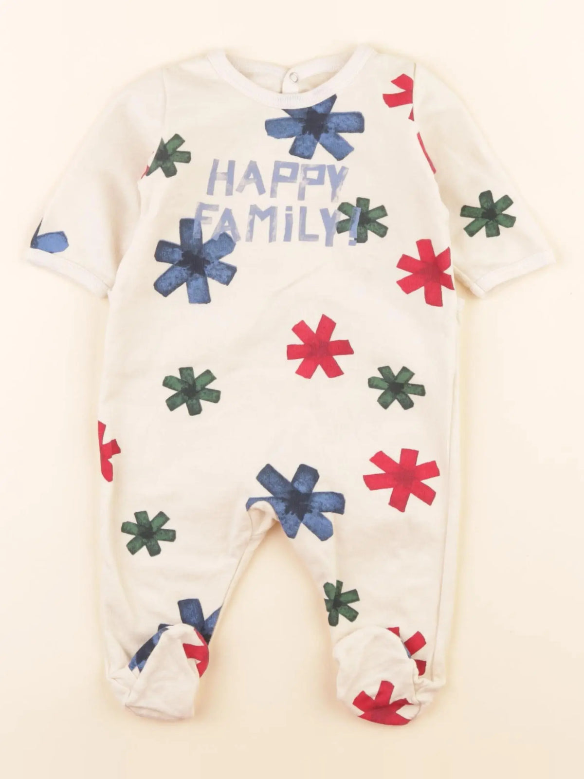 Pyjama coton beige