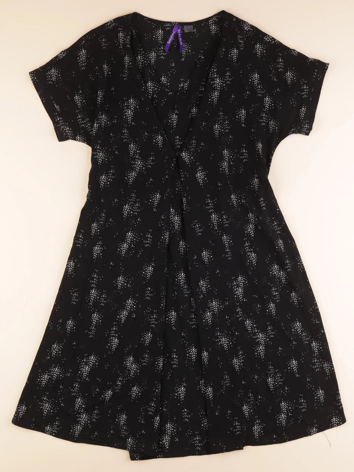 Seraphine - robe grossesse noir, blanc - 38