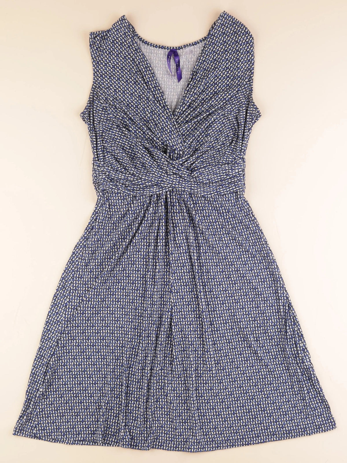 Seraphine - robe grossesse bleu, blanc - 40