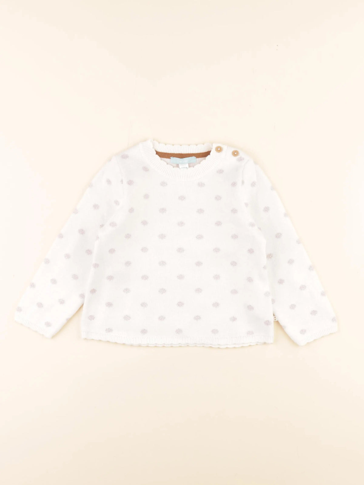 Obaïbi - pull blanc - 24 mois