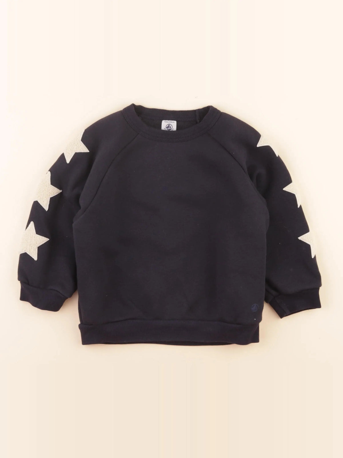 Sweat bleu, blanc