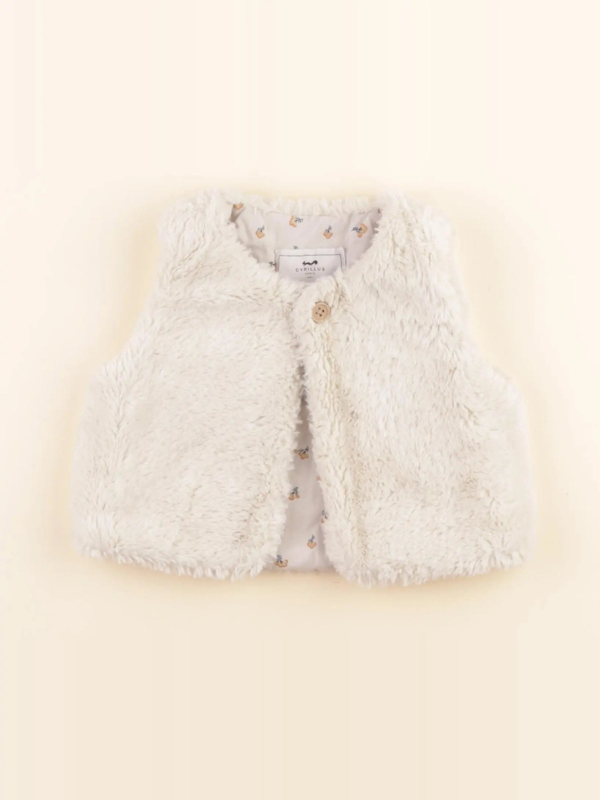 Cyrillus - gilet beige - 12 mois