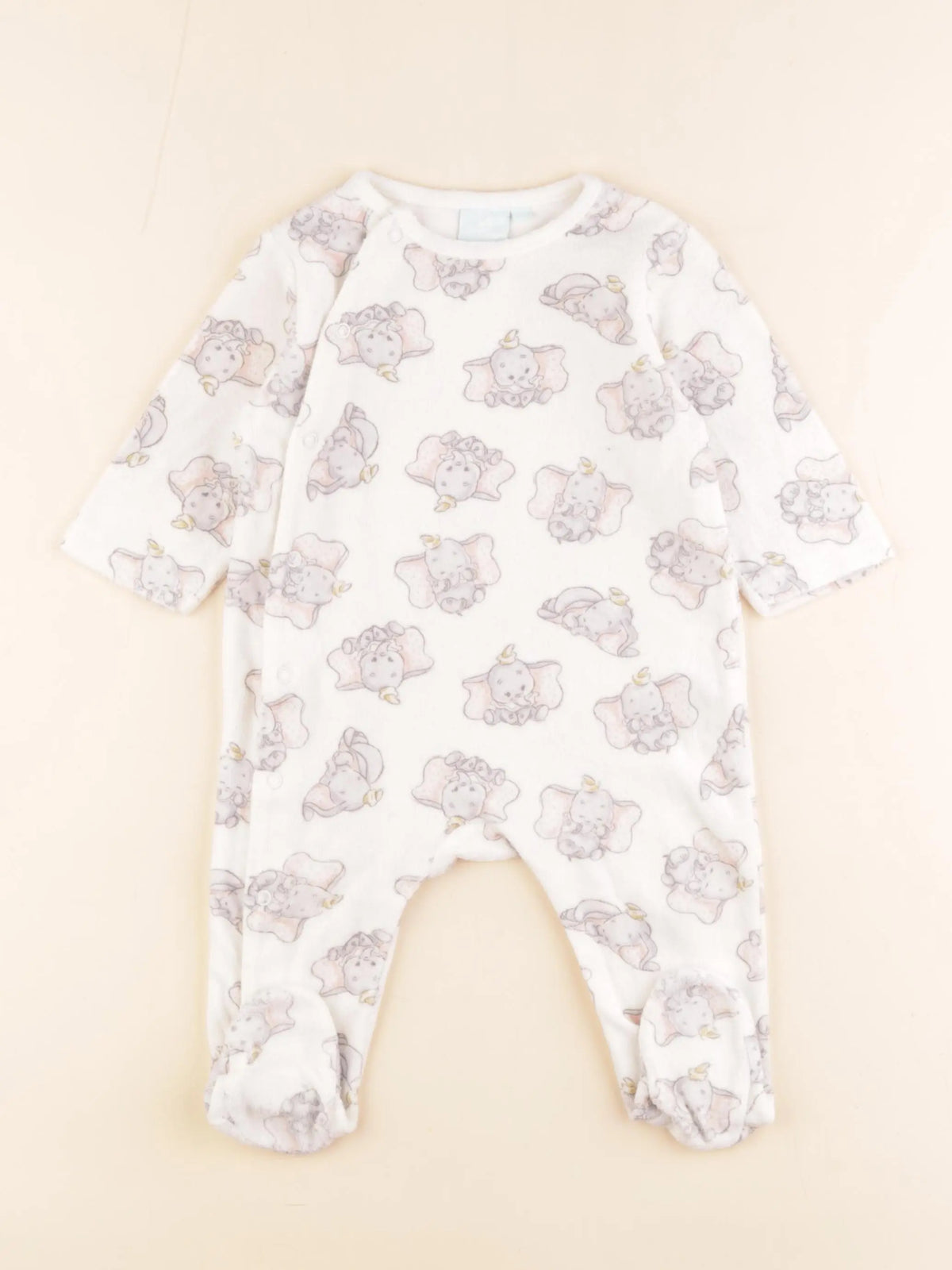 Disney - pyjama velours blanc - 9 mois