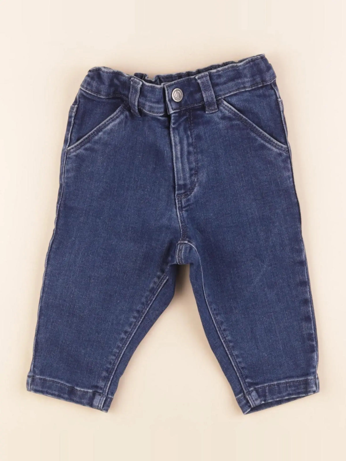 Petit Bateau - jean bleu - 12 mois