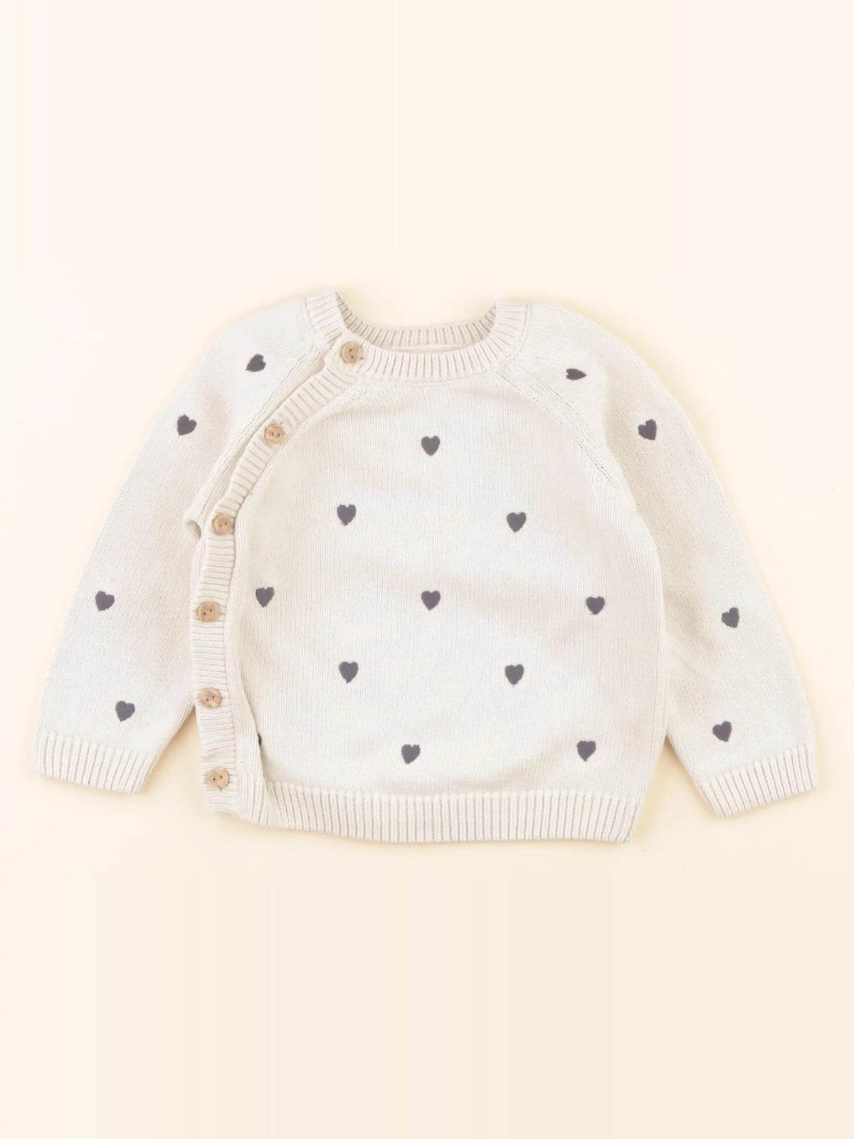Vertbaudet - pull beige - 12 mois