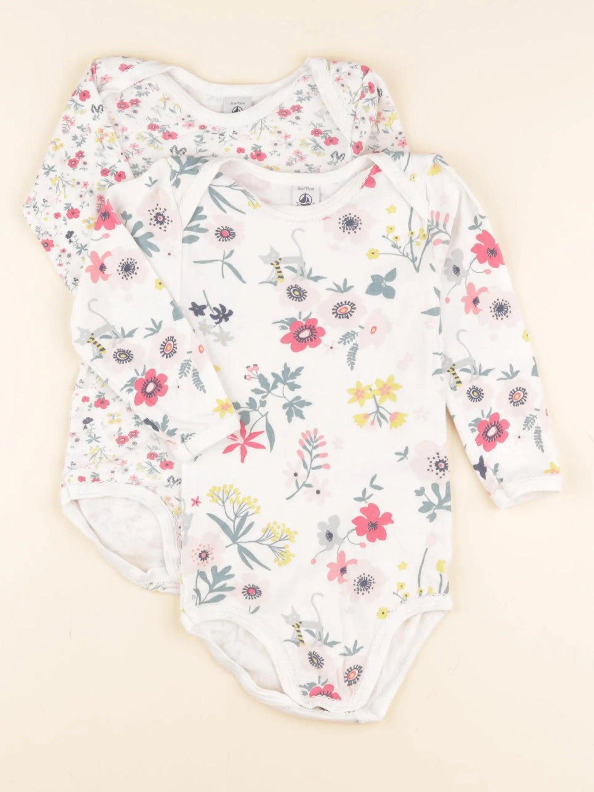 Lot de 2 bodies en coton multicolore