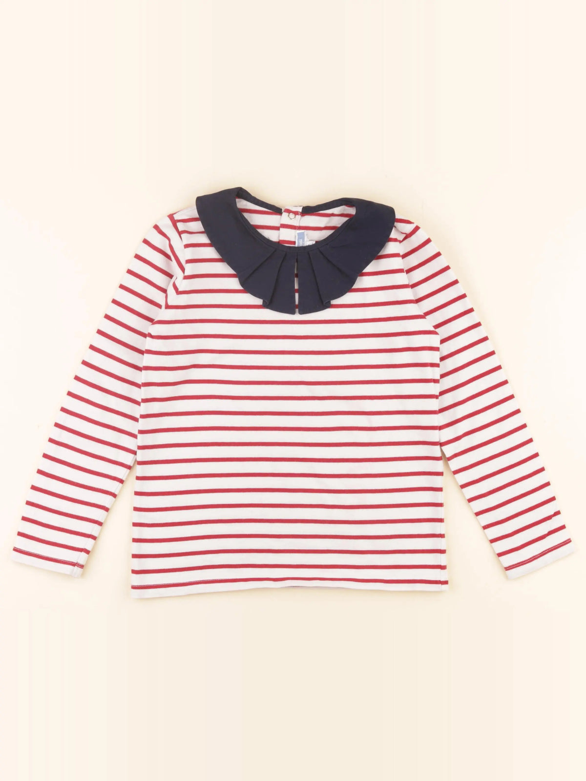 Jacadi - tee-shirt blanc, bleu, rouge - 8 ans