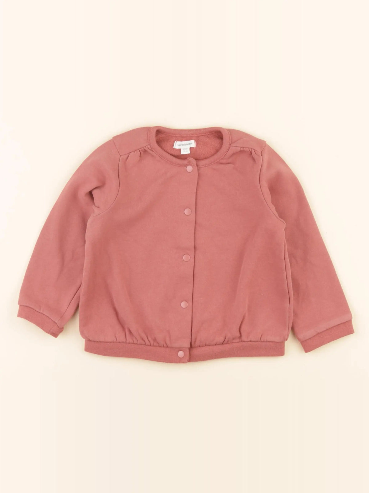 Vertbaudet - sweat rose - 24 mois