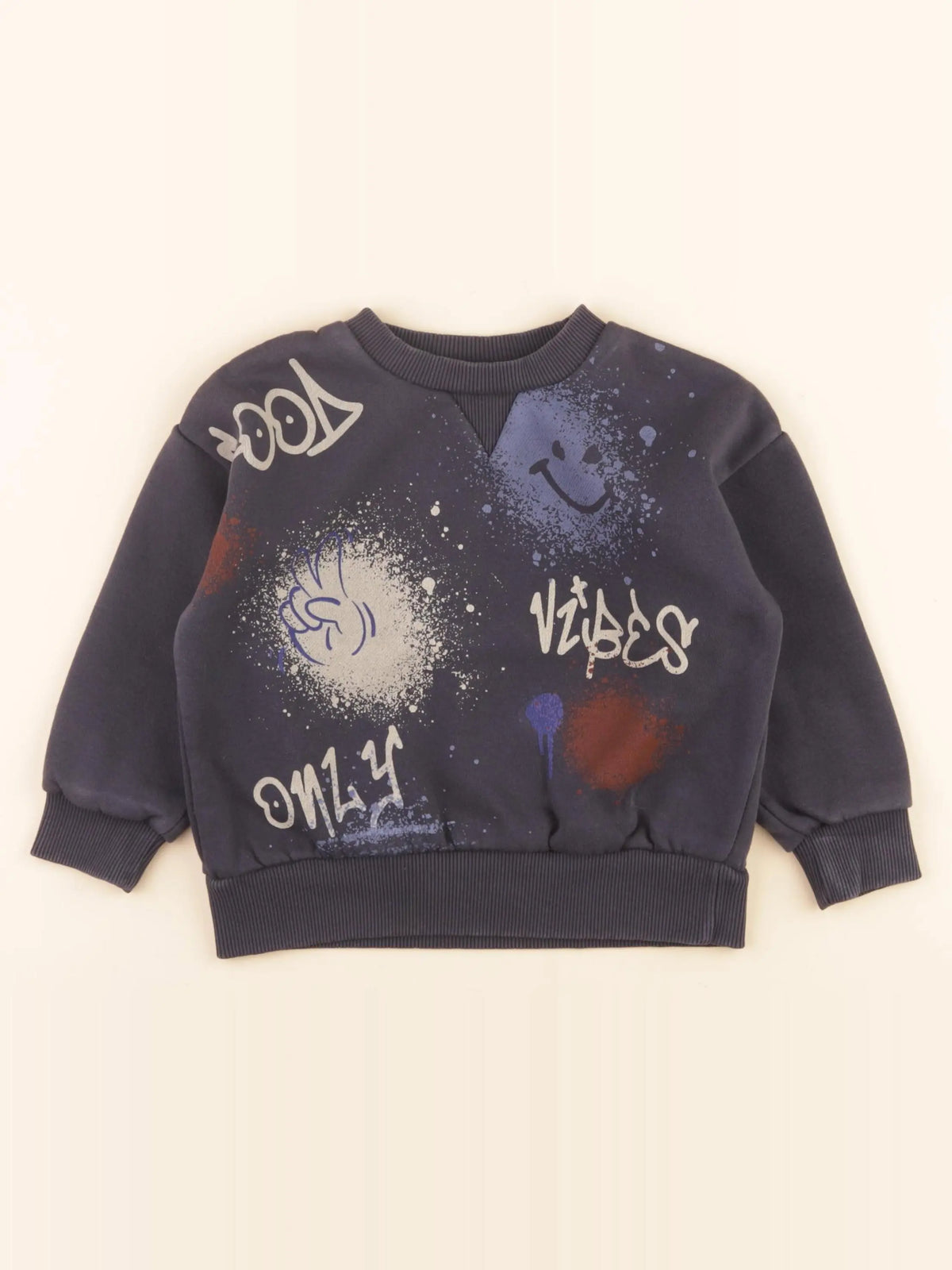 Vertbaudet - sweat bleu - 4 ans