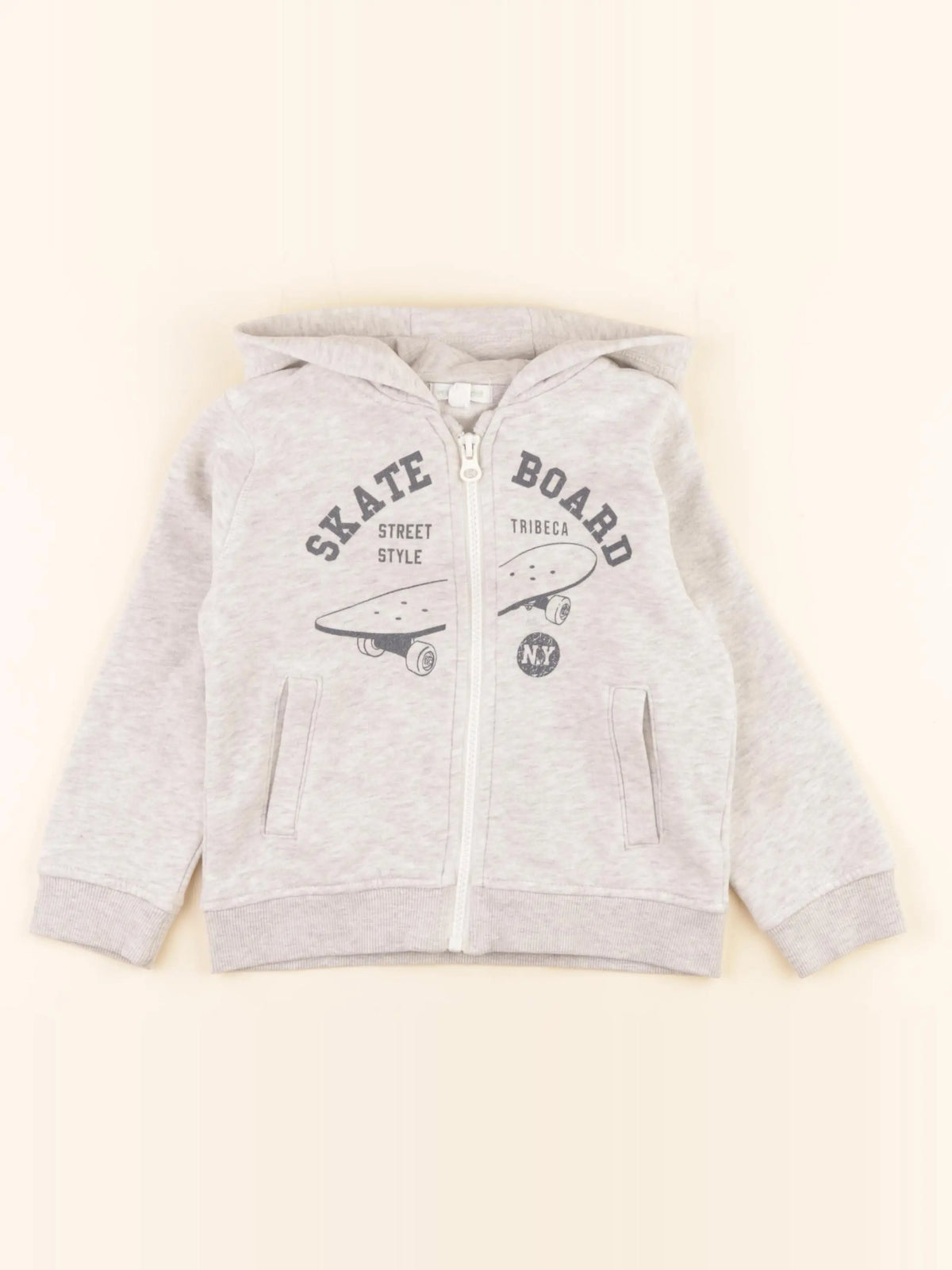 Vertbaudet - sweat gris - 4 ans