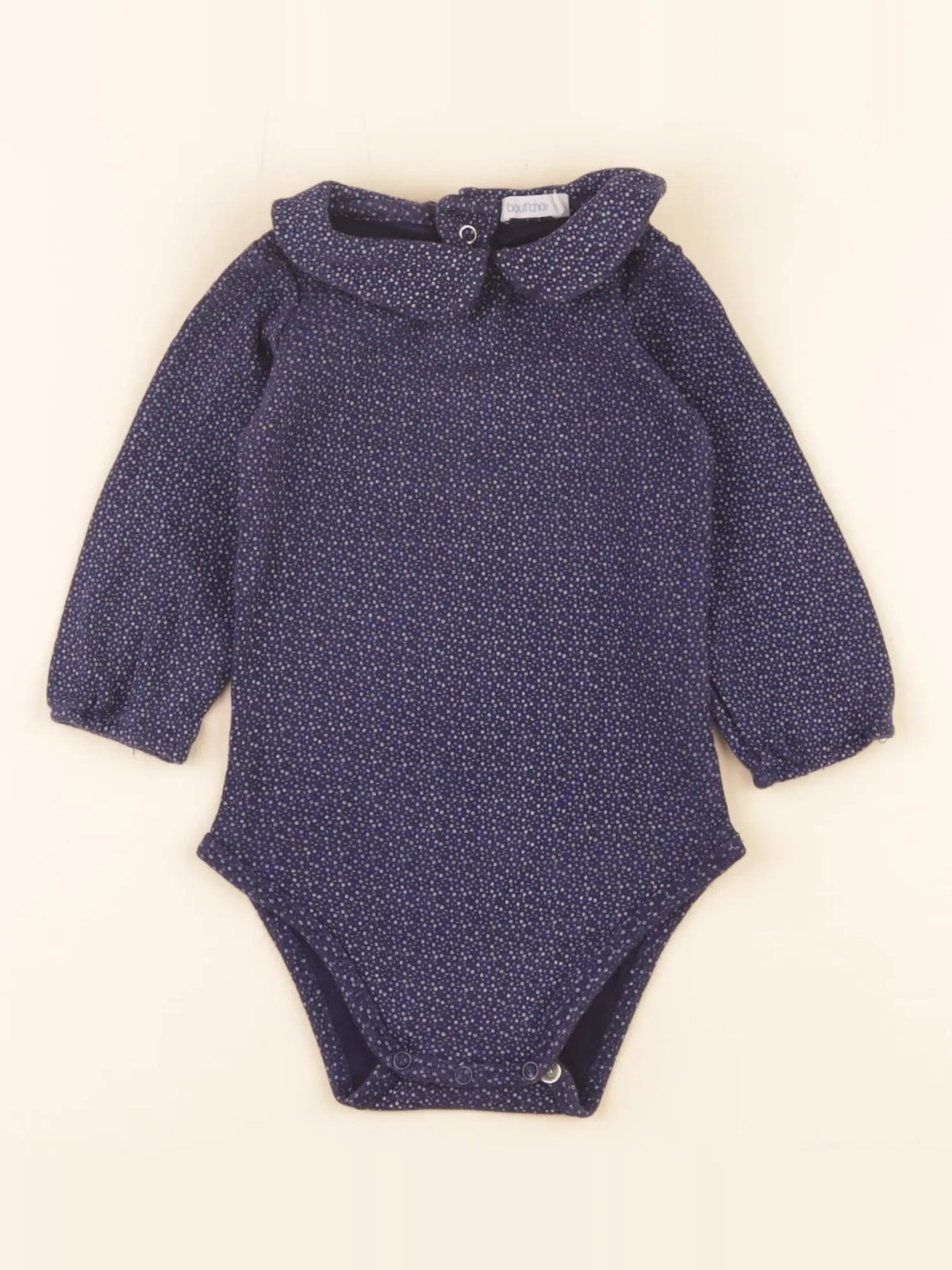 Boutchou - body à col bleu - 9 mois