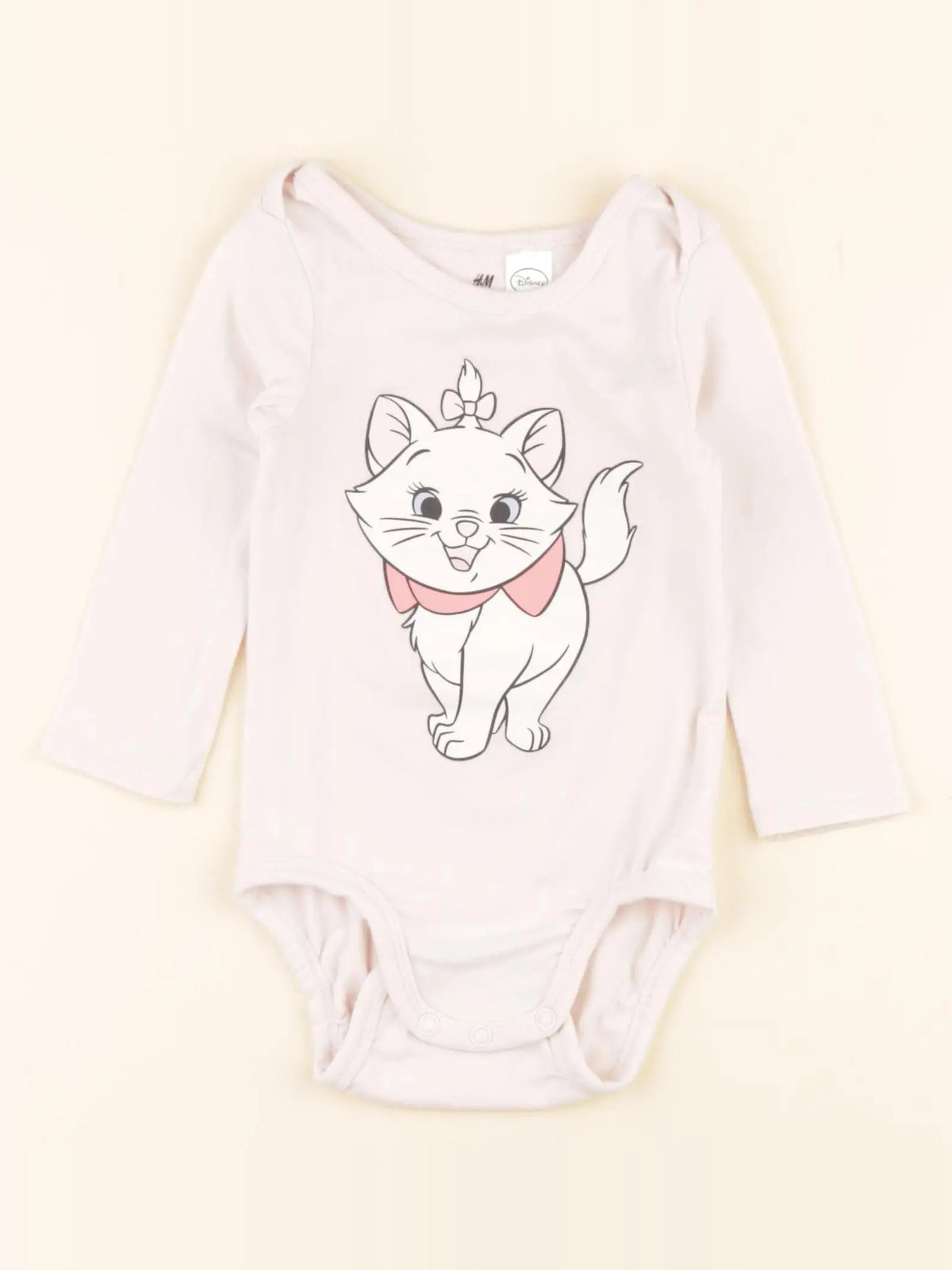 H&M - body rose - 6/9 mois