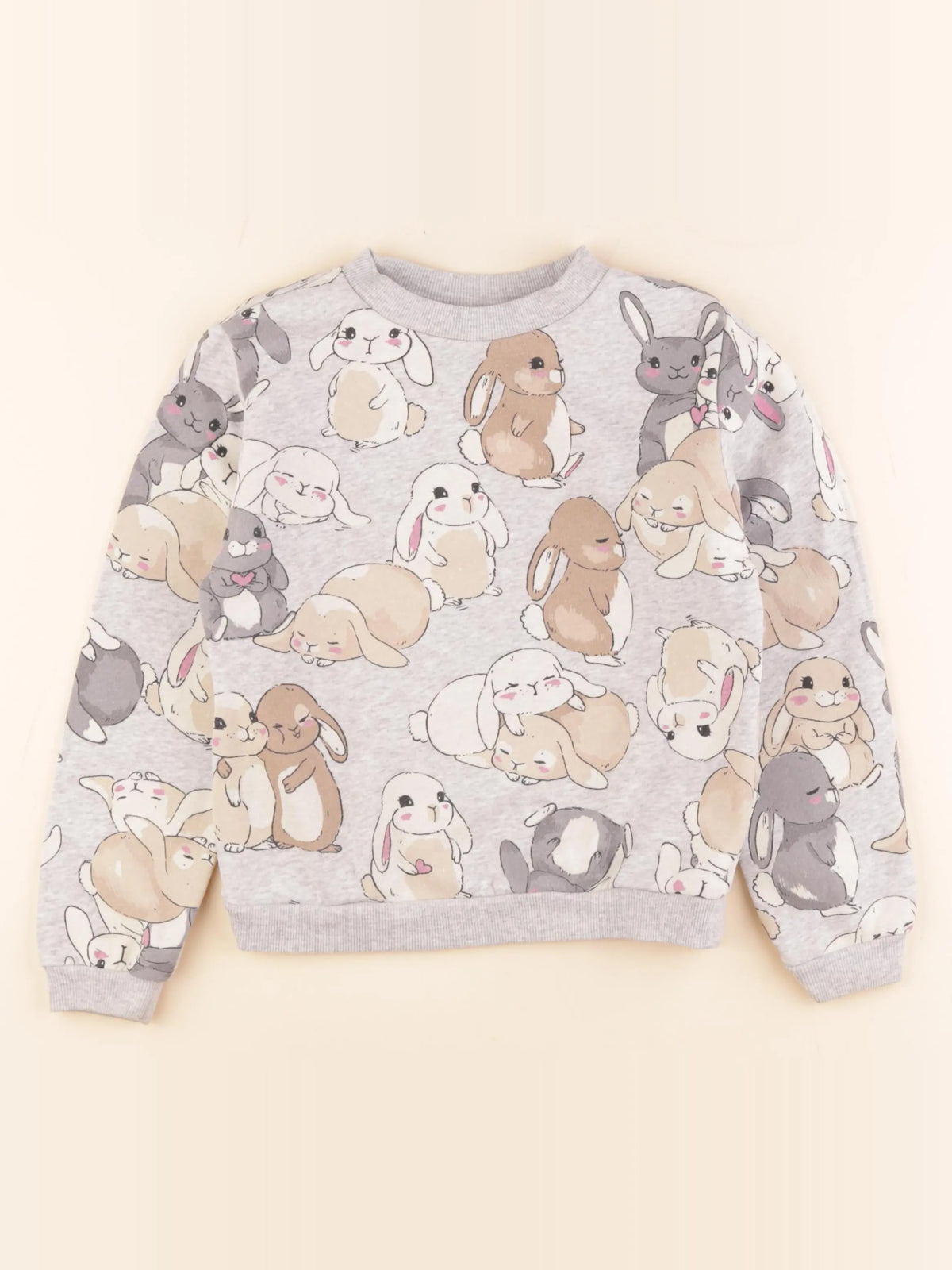 H&M - sweat gris - 6/8 ans