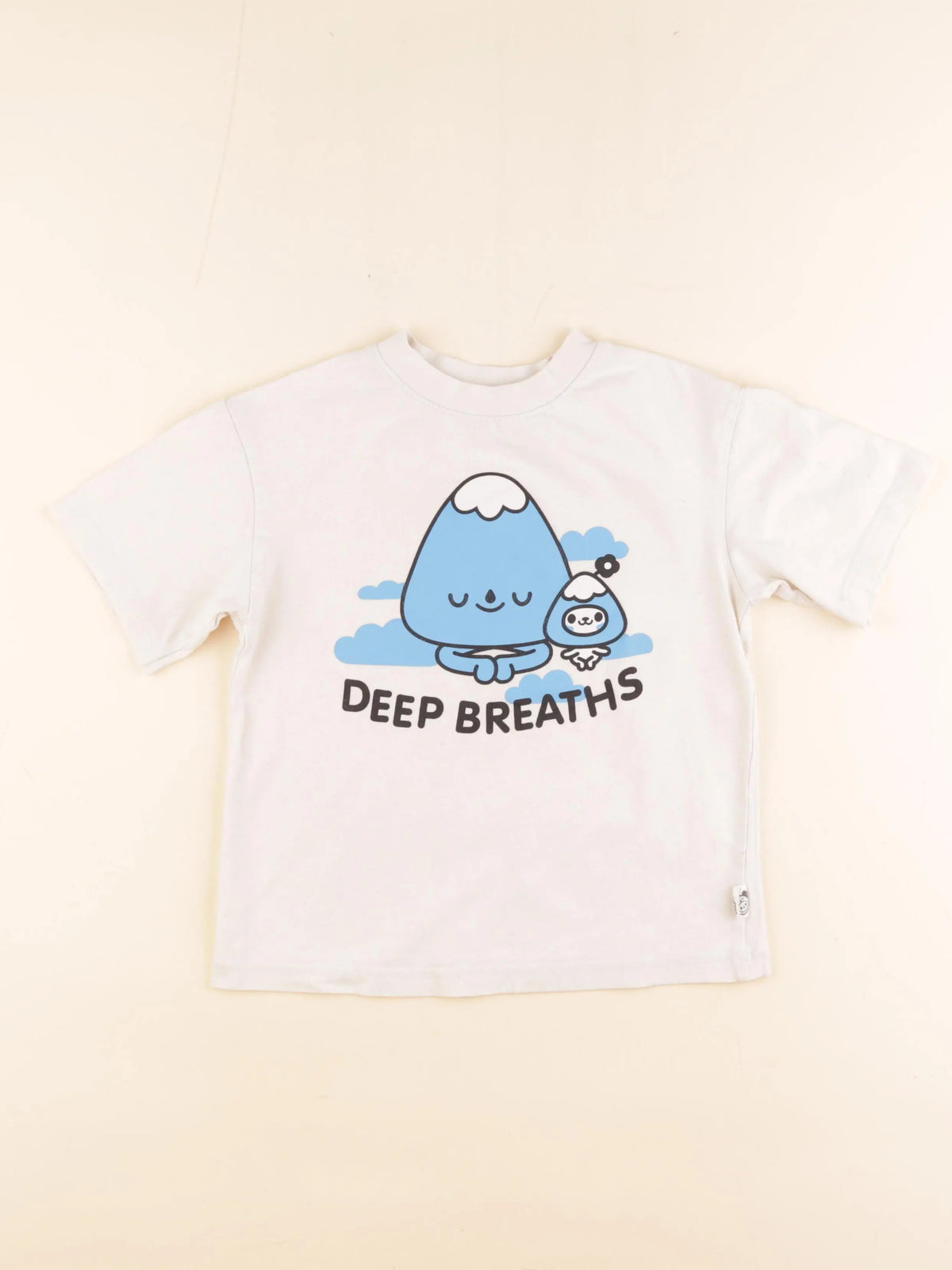 H&M - tee-shirt beige - 4/6 ans