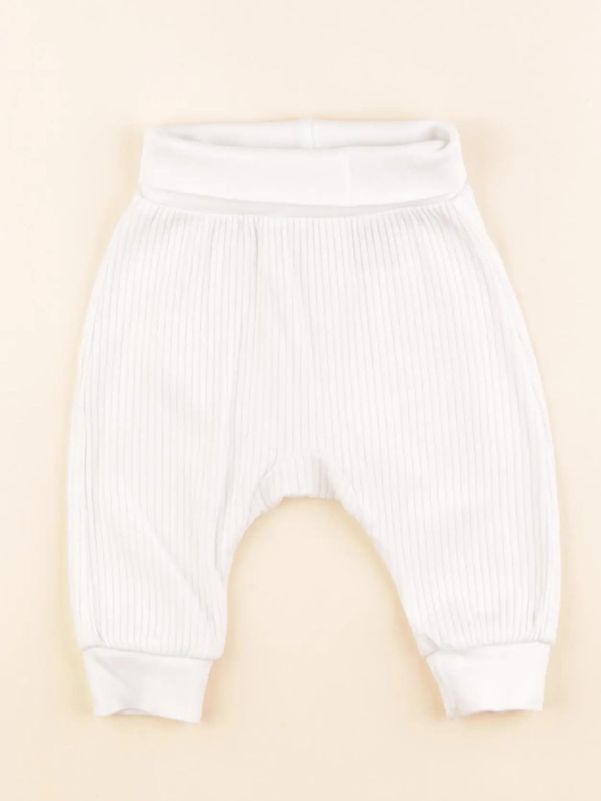 H&M - sarouel blanc - 2/4 mois