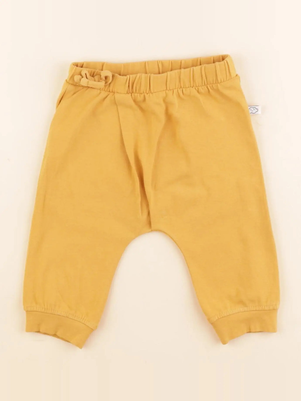 Vertbaudet - sarouel jaune - 9 mois