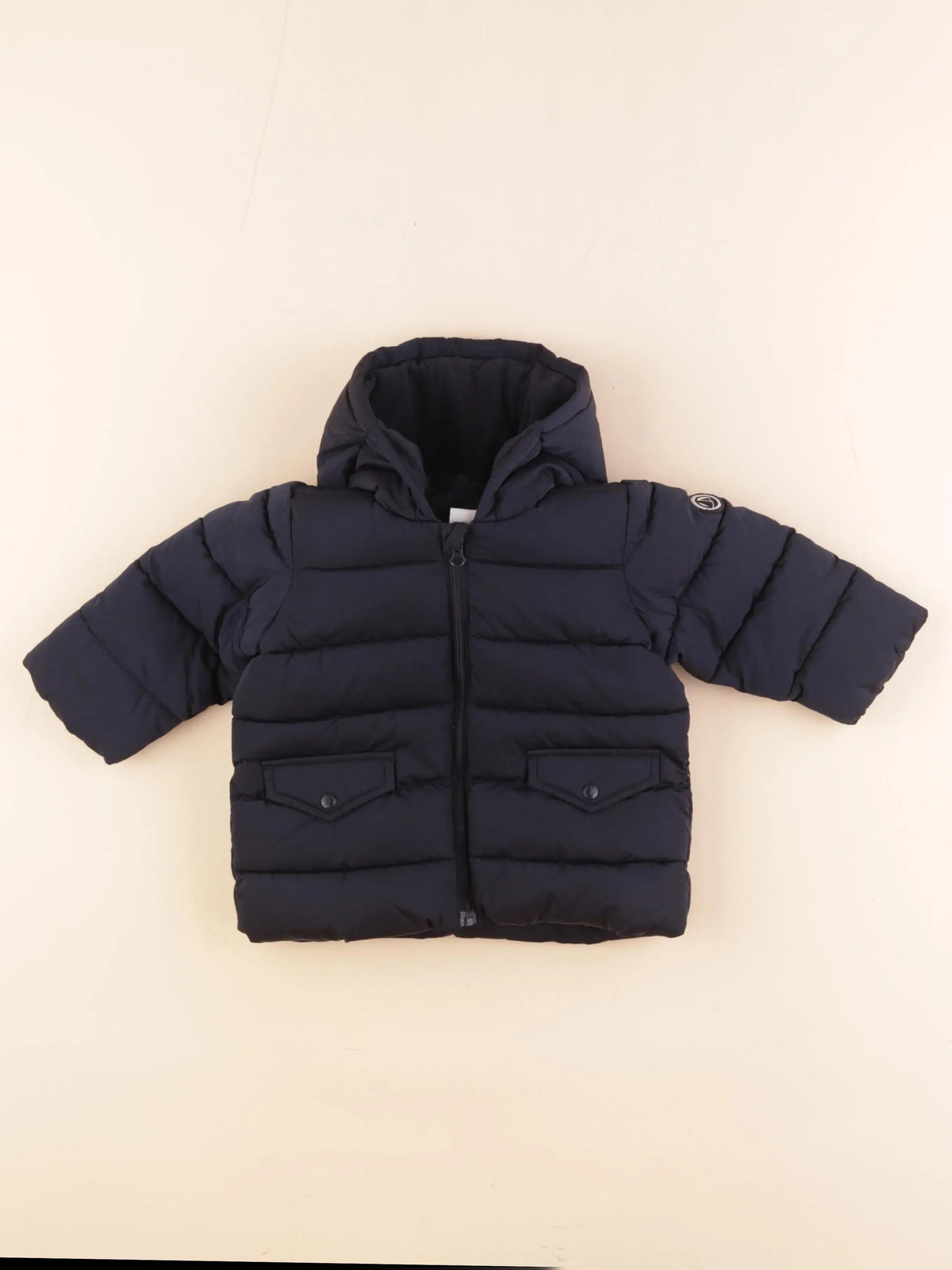 Petit Bateau - doudoune bleu - 6 mois