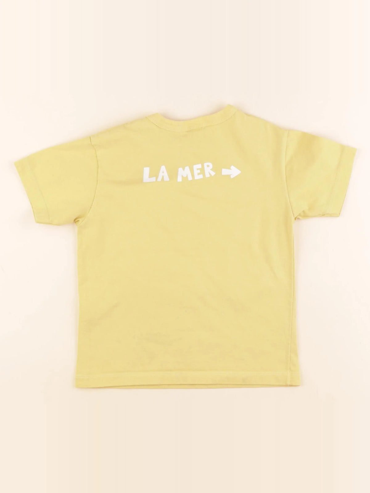 Petit Bateau - tee-shirt imprimé au dos jaune - 6 ans