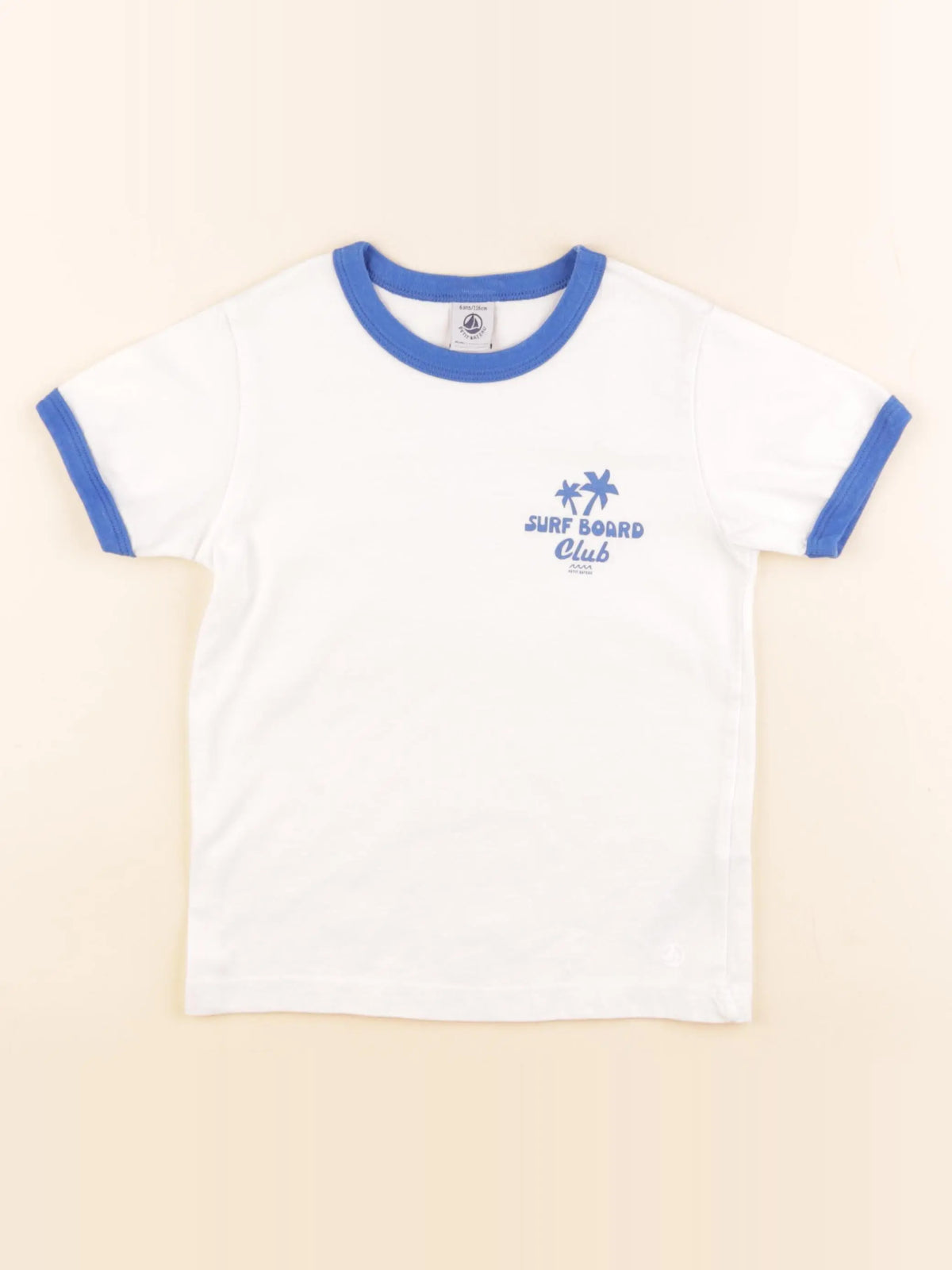 Petit Bateau - tee-shirt blanc - 6 ans