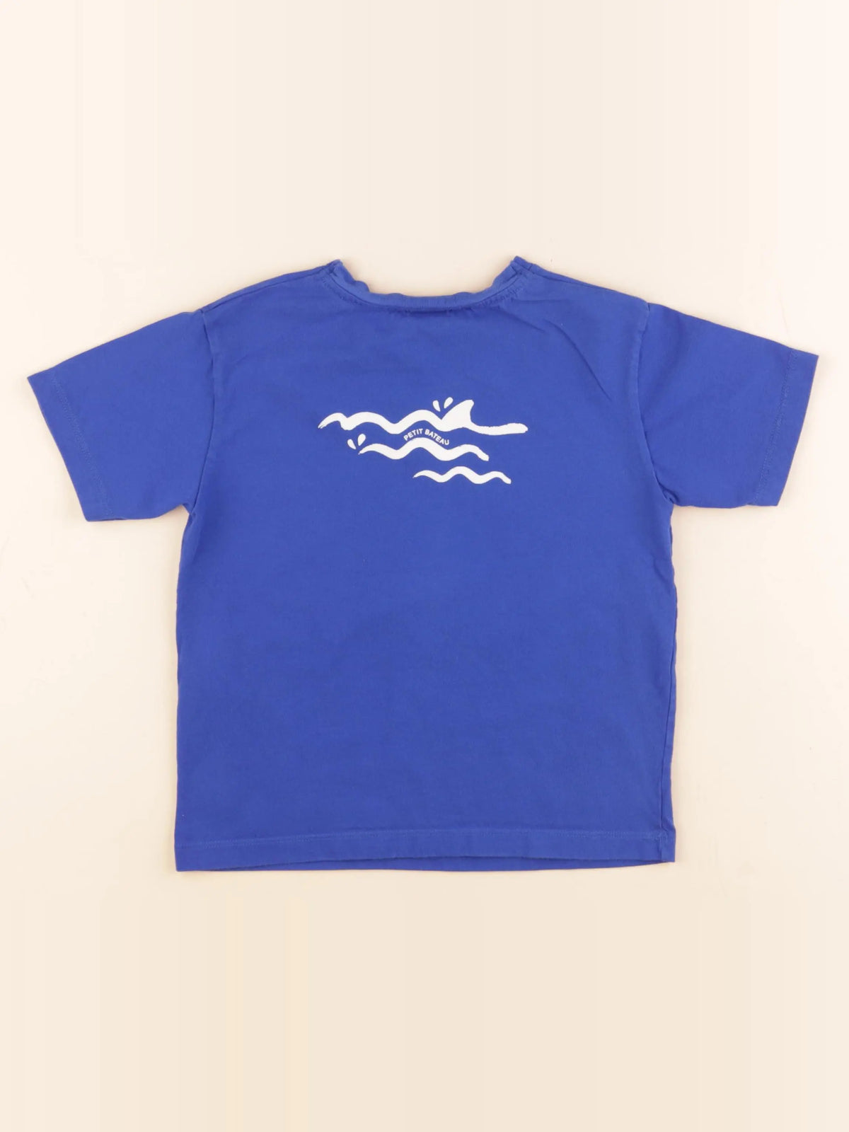 Petit Bateau - tee-shirt imprimé au dos bleu - 6 ans