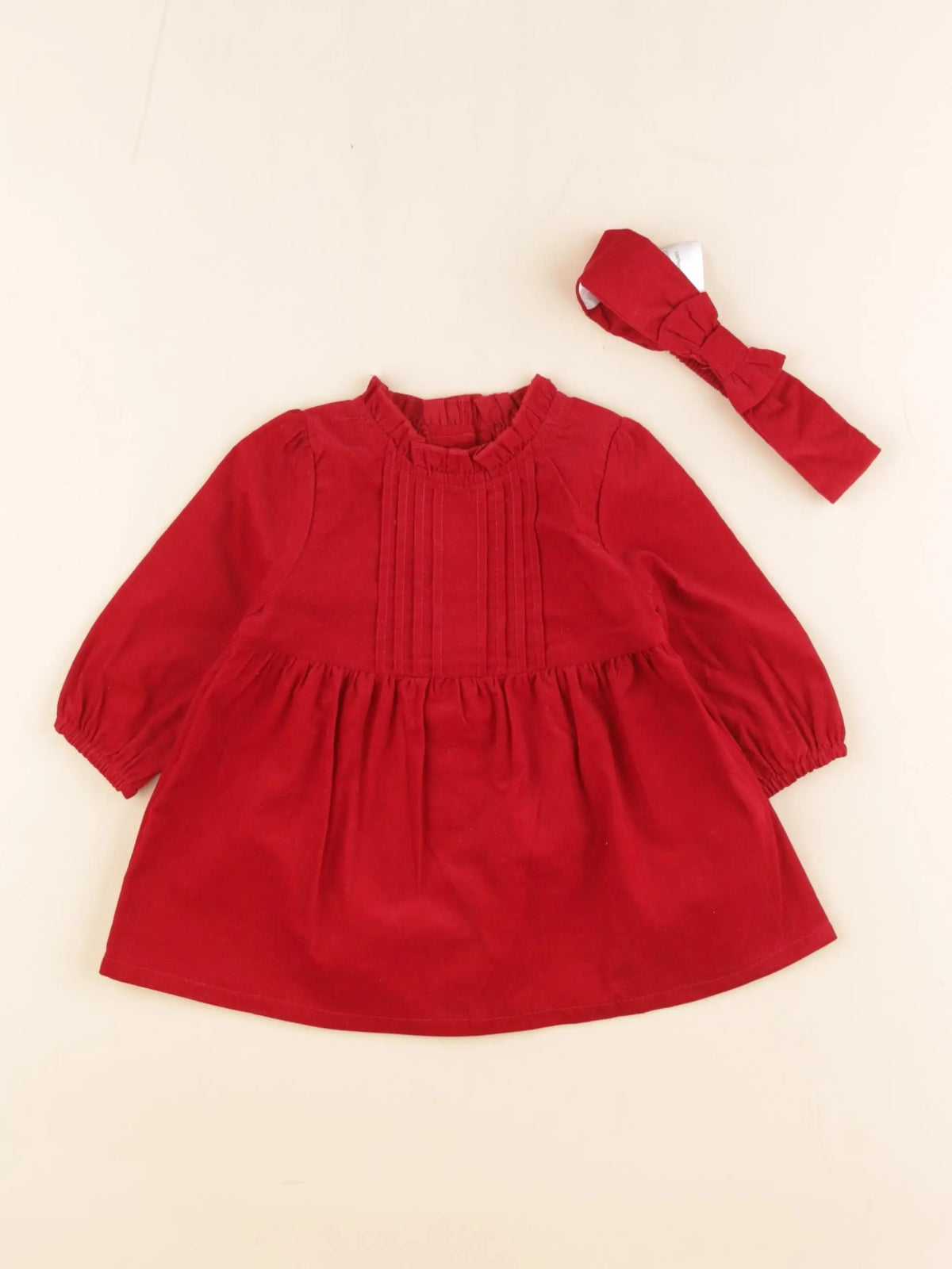 Vertbaudet - robe rouge - 3 mois