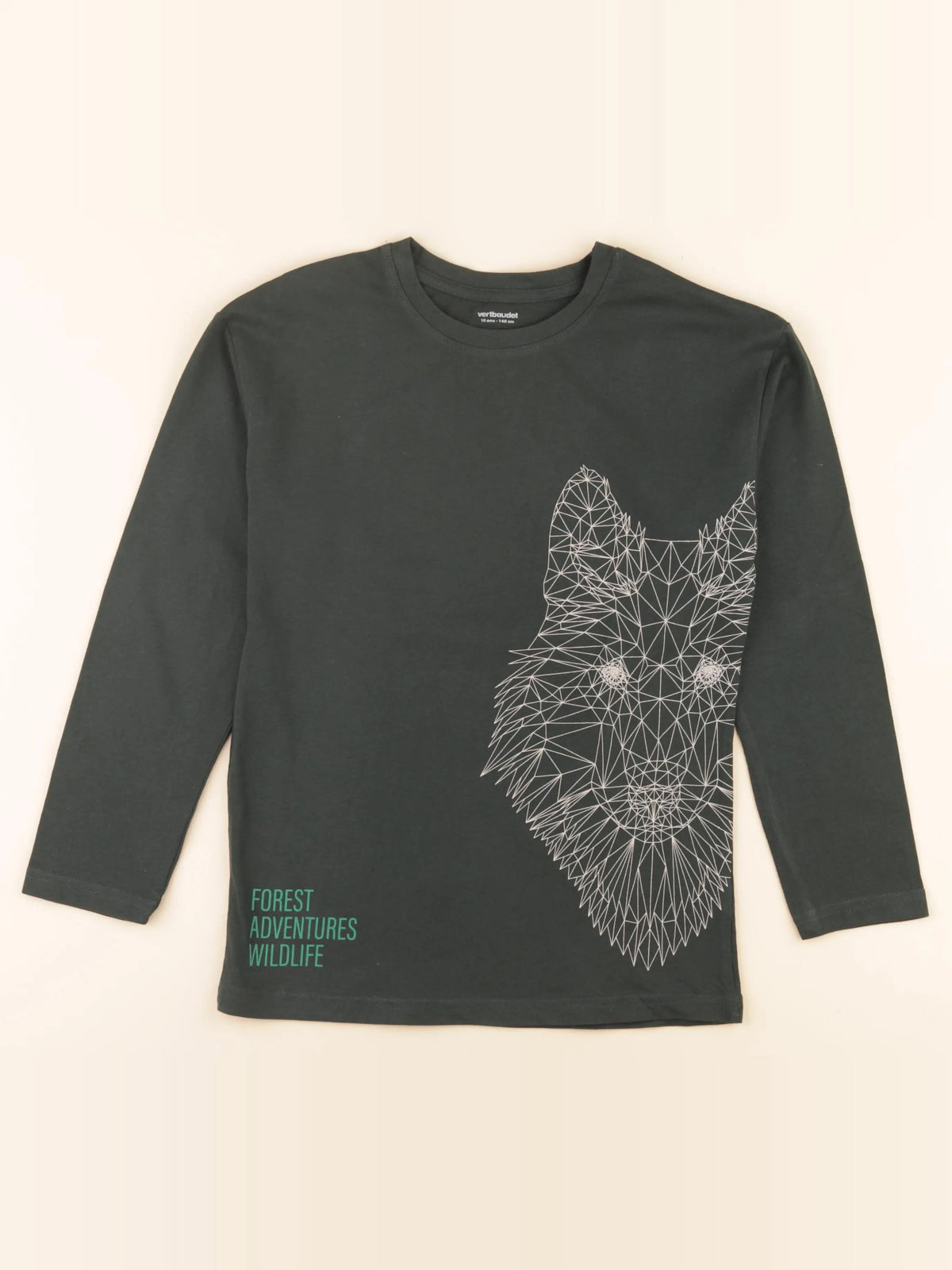 Vertbaudet - tee-shirt vert - 10 ans