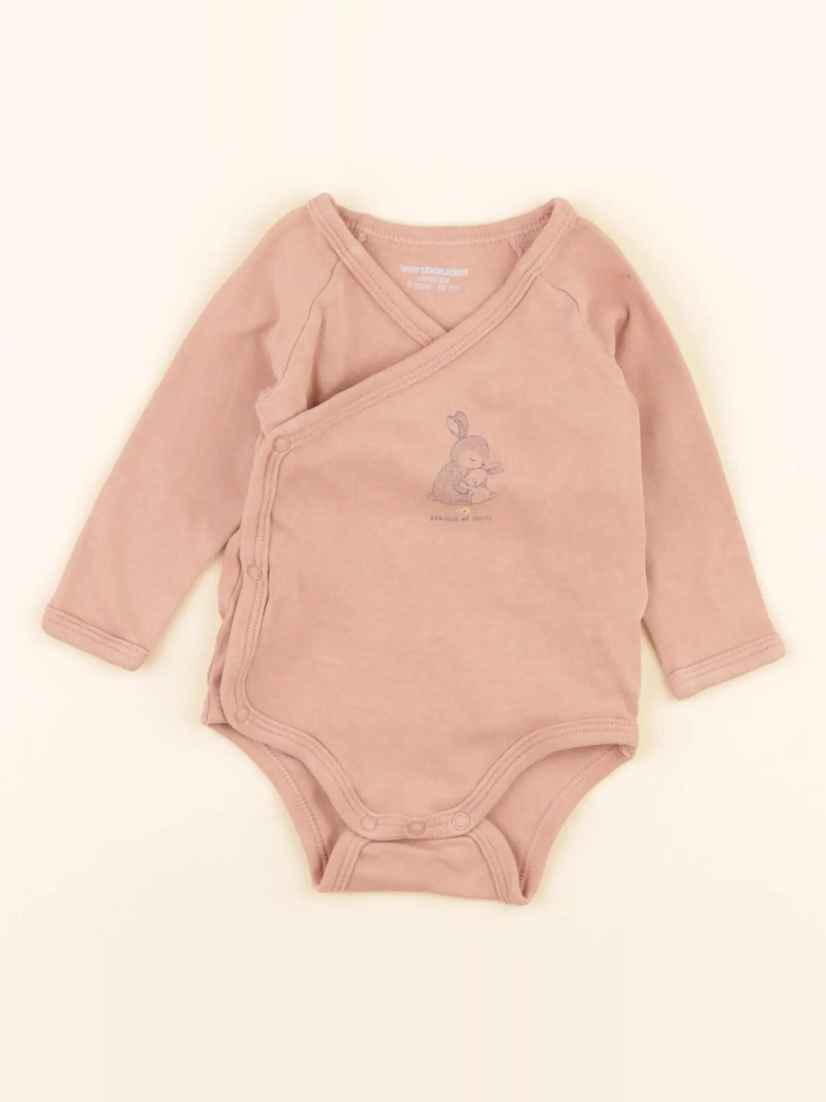 Vertbaudet - body marron - 3 mois