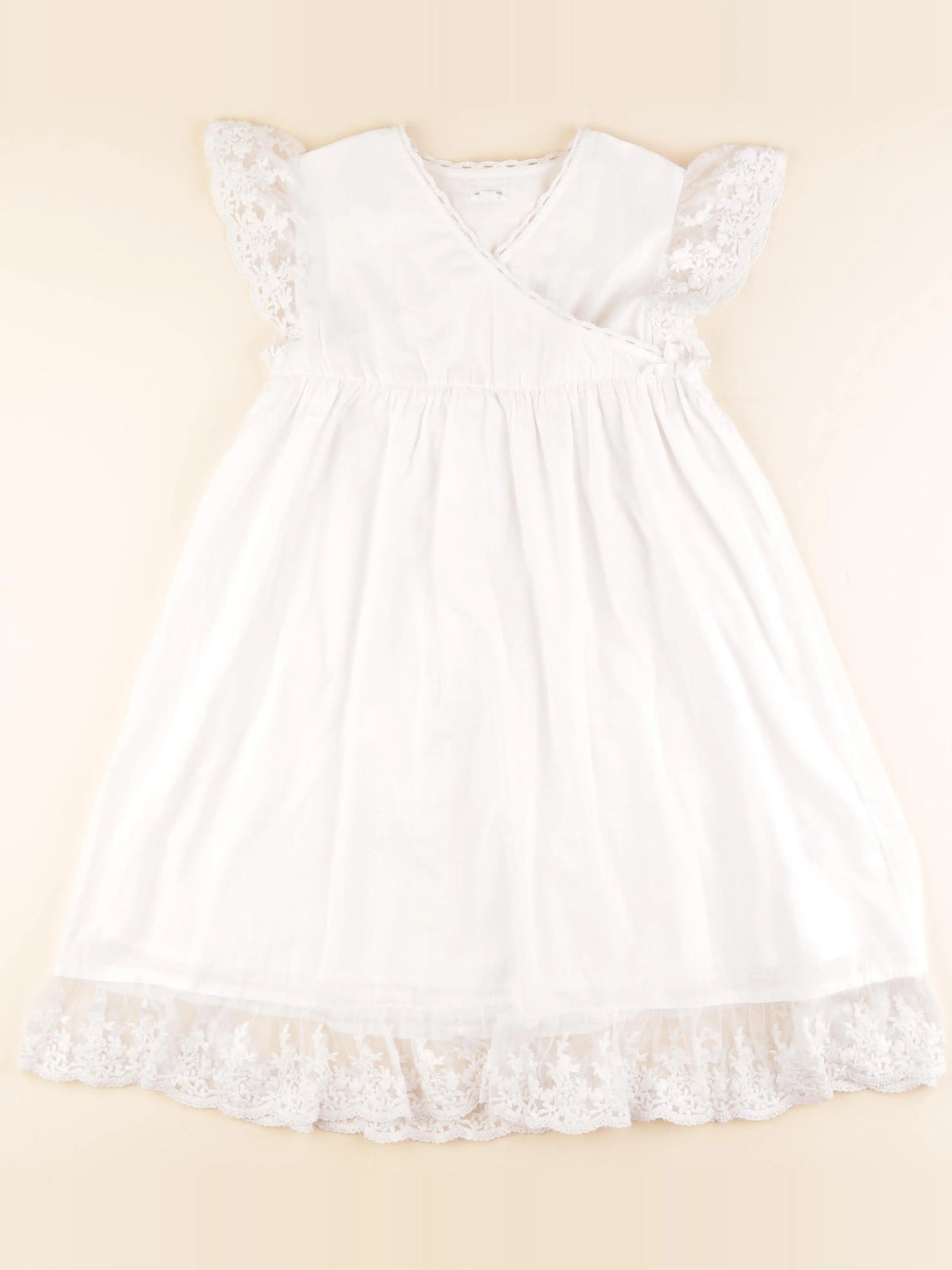 Vertbaudet - robe blanc - 10/12 ans