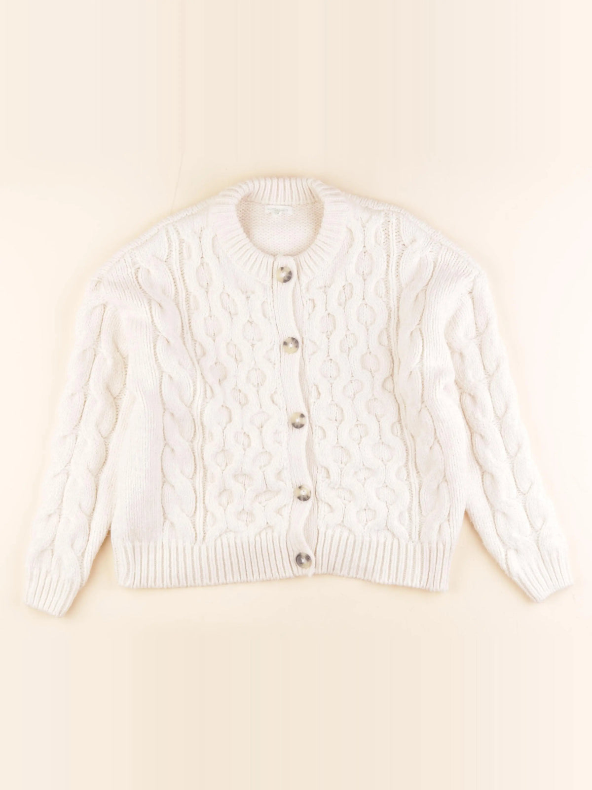 Vertbaudet - gilet beige - 12 ans