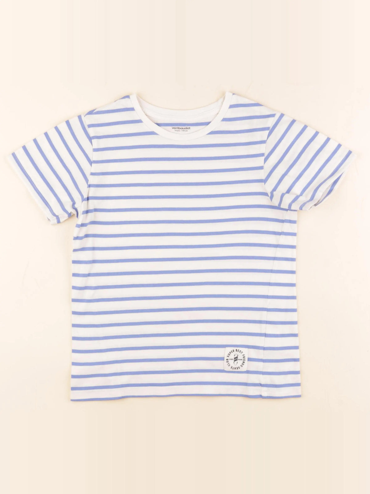 Vertbaudet - tee-shirt bleu - 10 ans