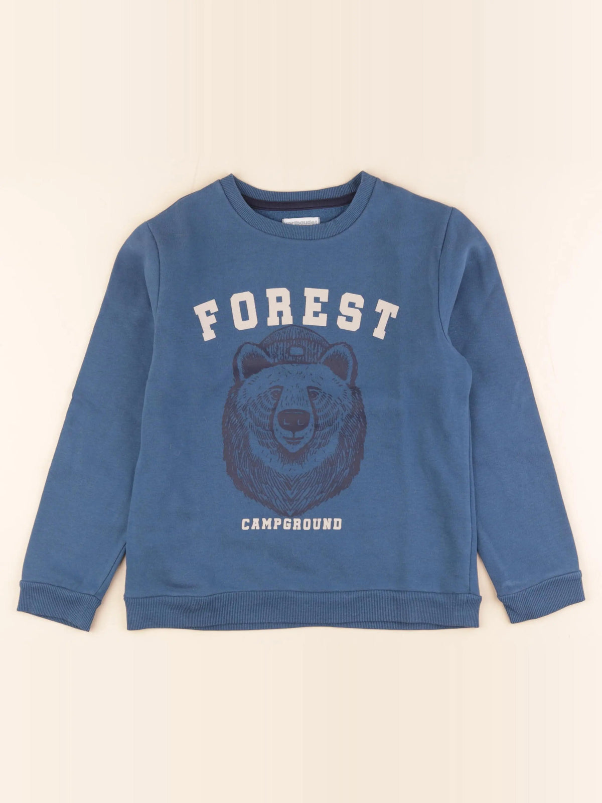 Vertbaudet - sweat bleu - 10 ans