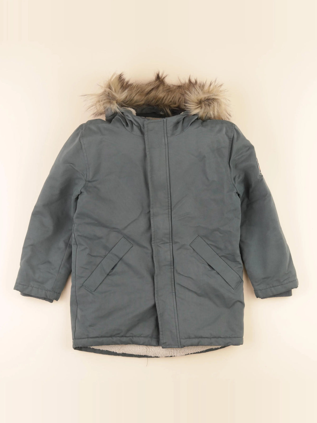 Vertbaudet - parka vert - 8 ans