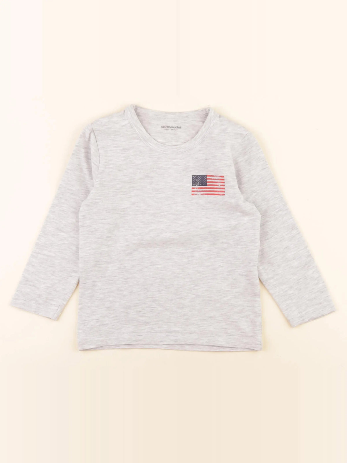 Vertbaudet - tee-shirt gris - 4 ans