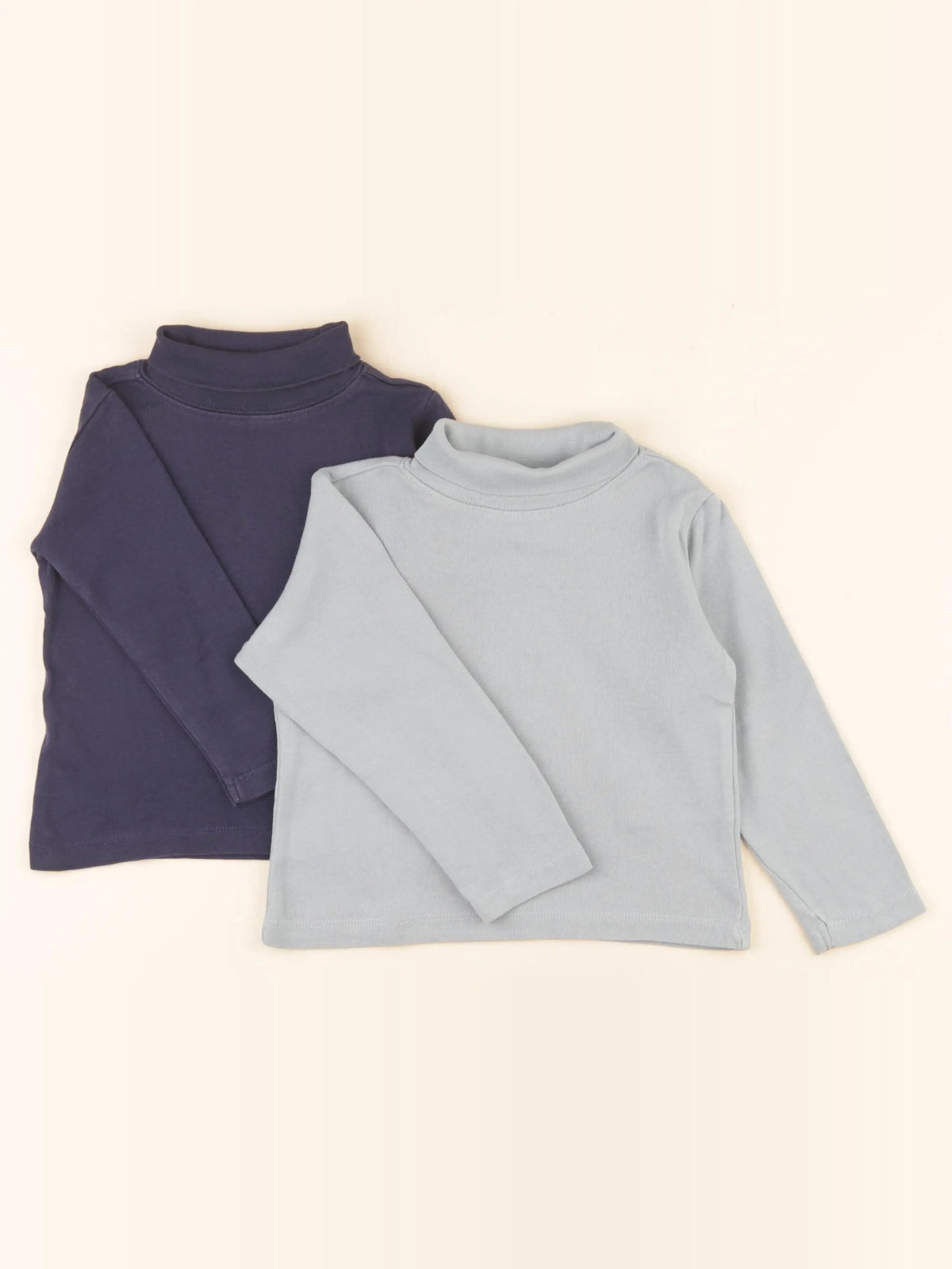 Vertbaudet - lot de 2 sous-pulls bleu - 3 ans