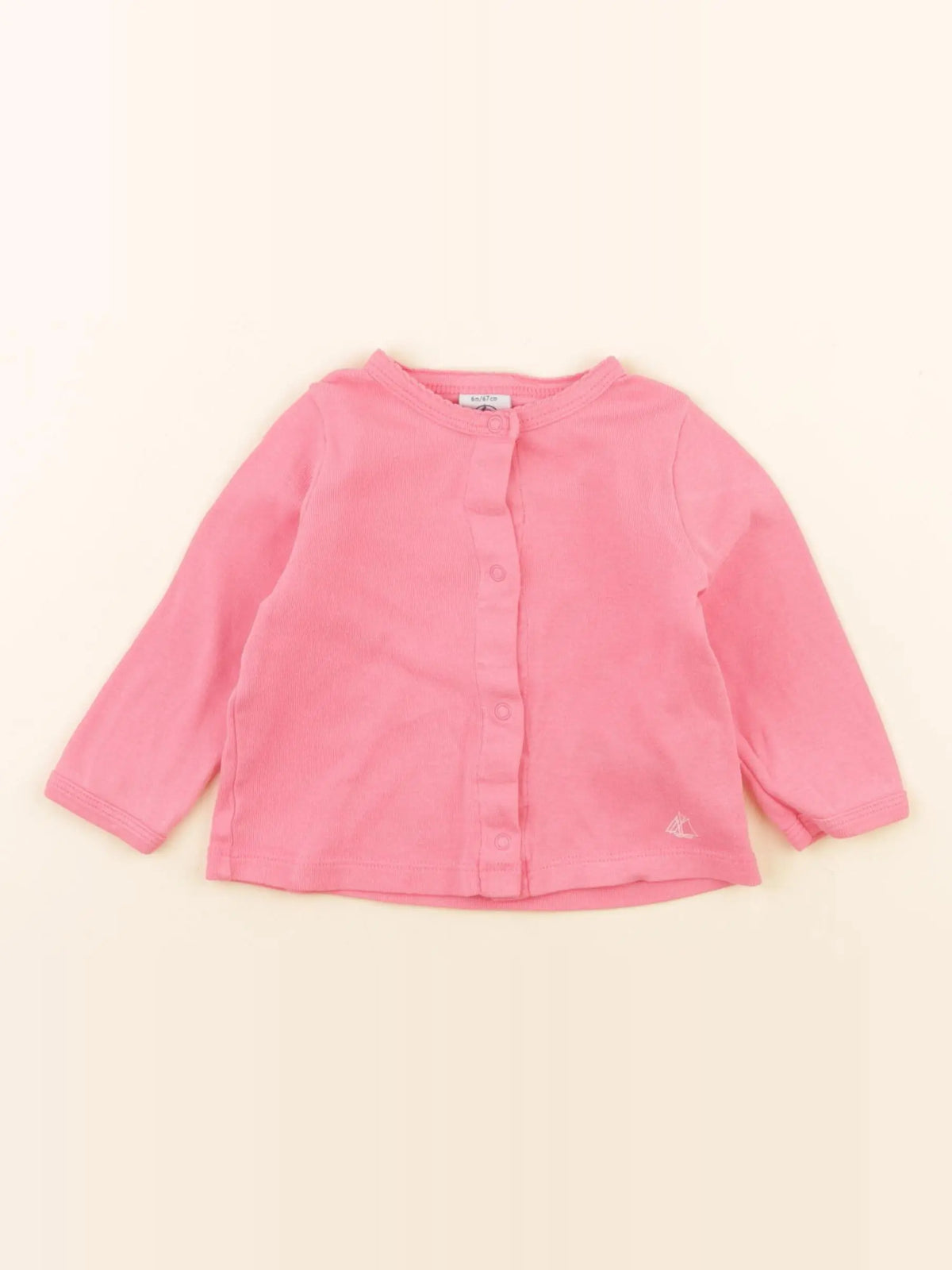 Petit Bateau - tee-shirt rose - 6 mois