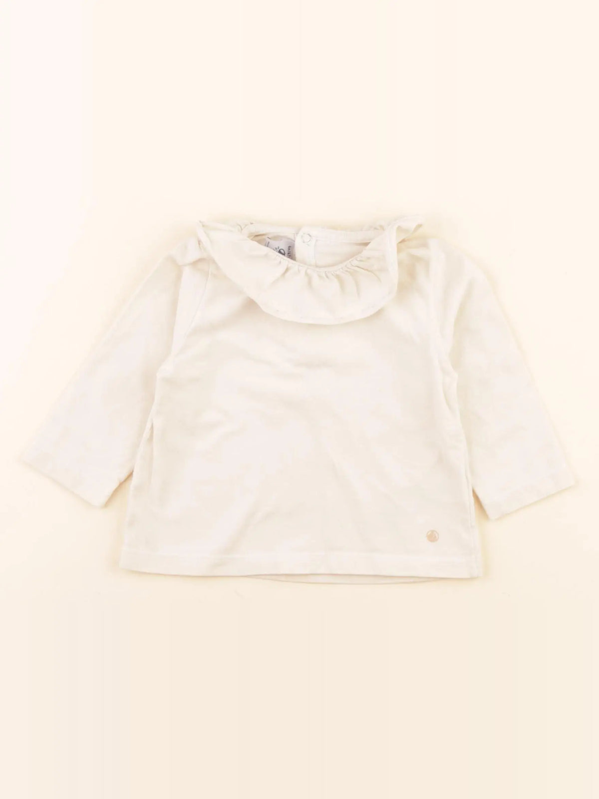 Petit Bateau - tee-shirt beige - 6 mois